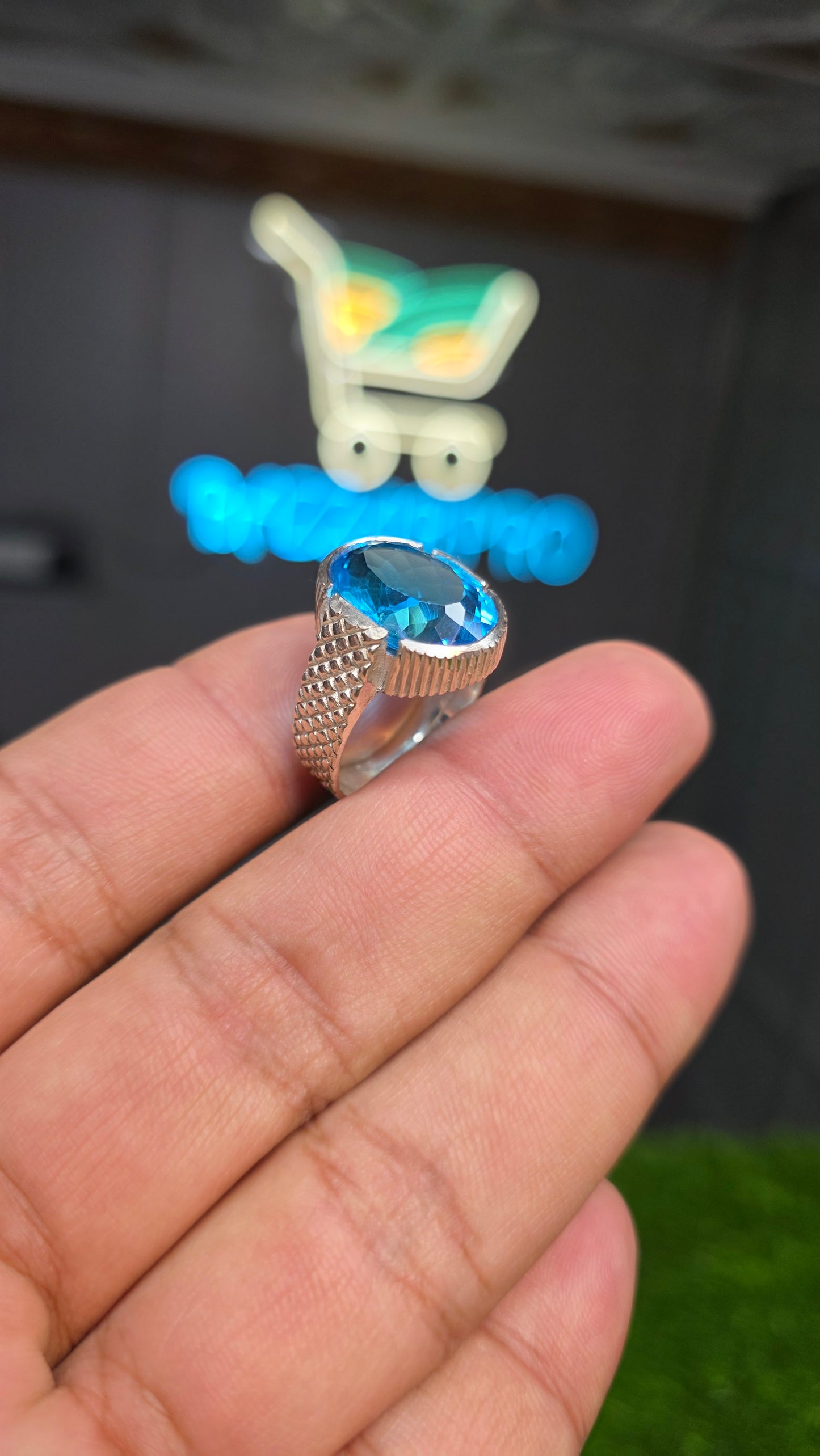 Premium Quality Blue Topaz Ring