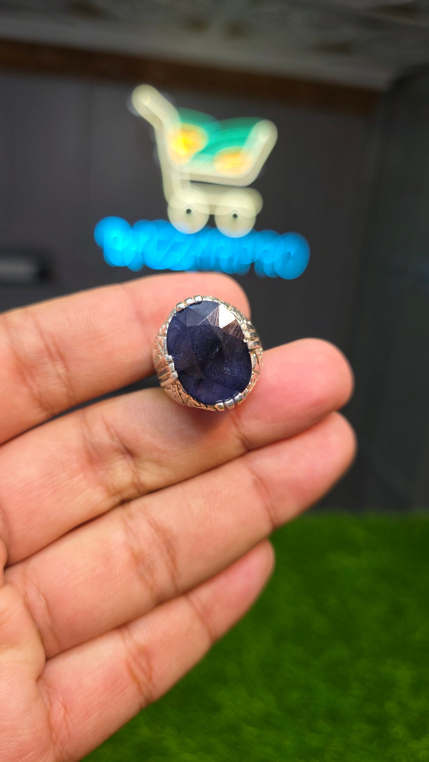 Premium Quality Neelam Ring