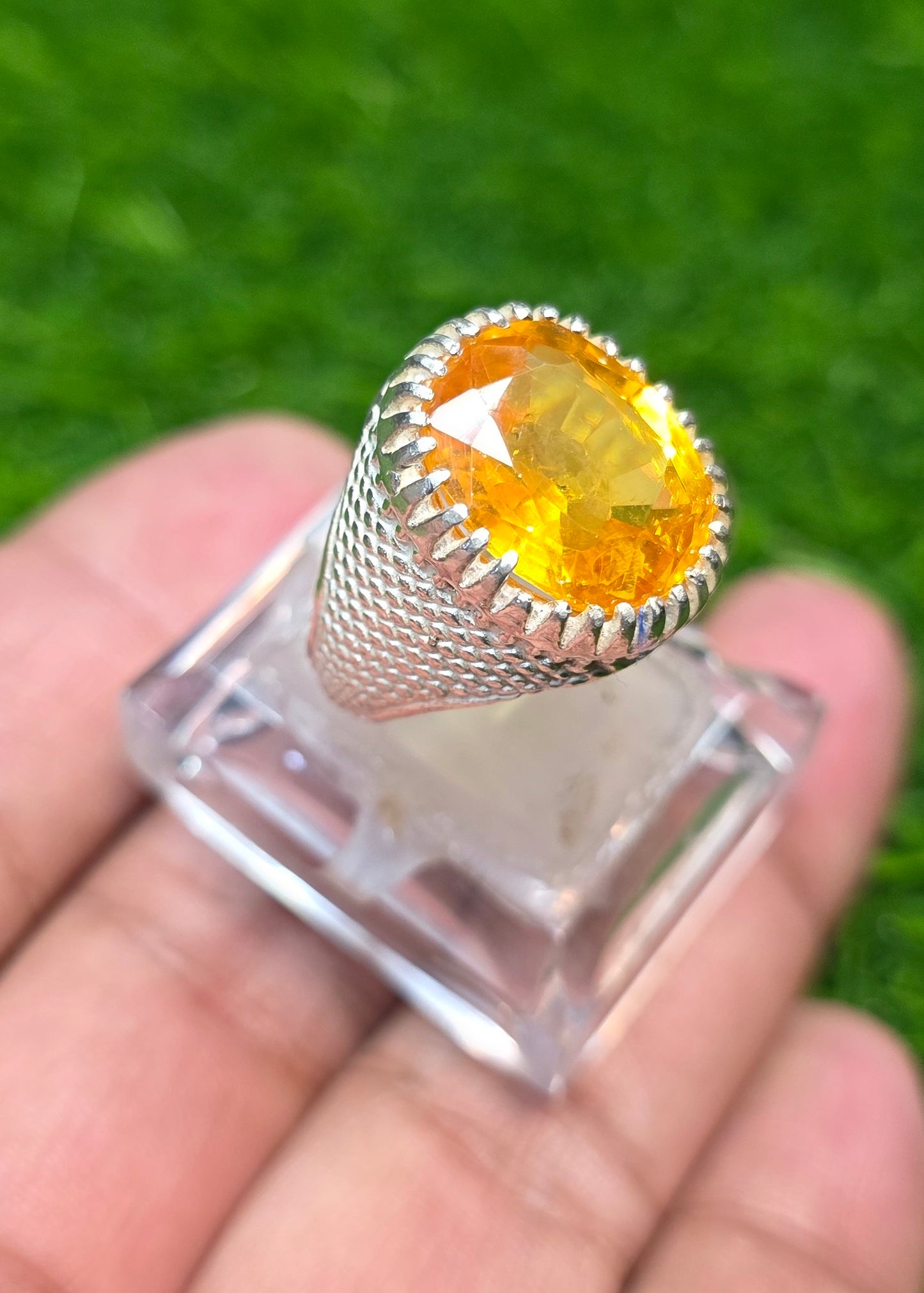 Premium Quality Pukhraj Ring