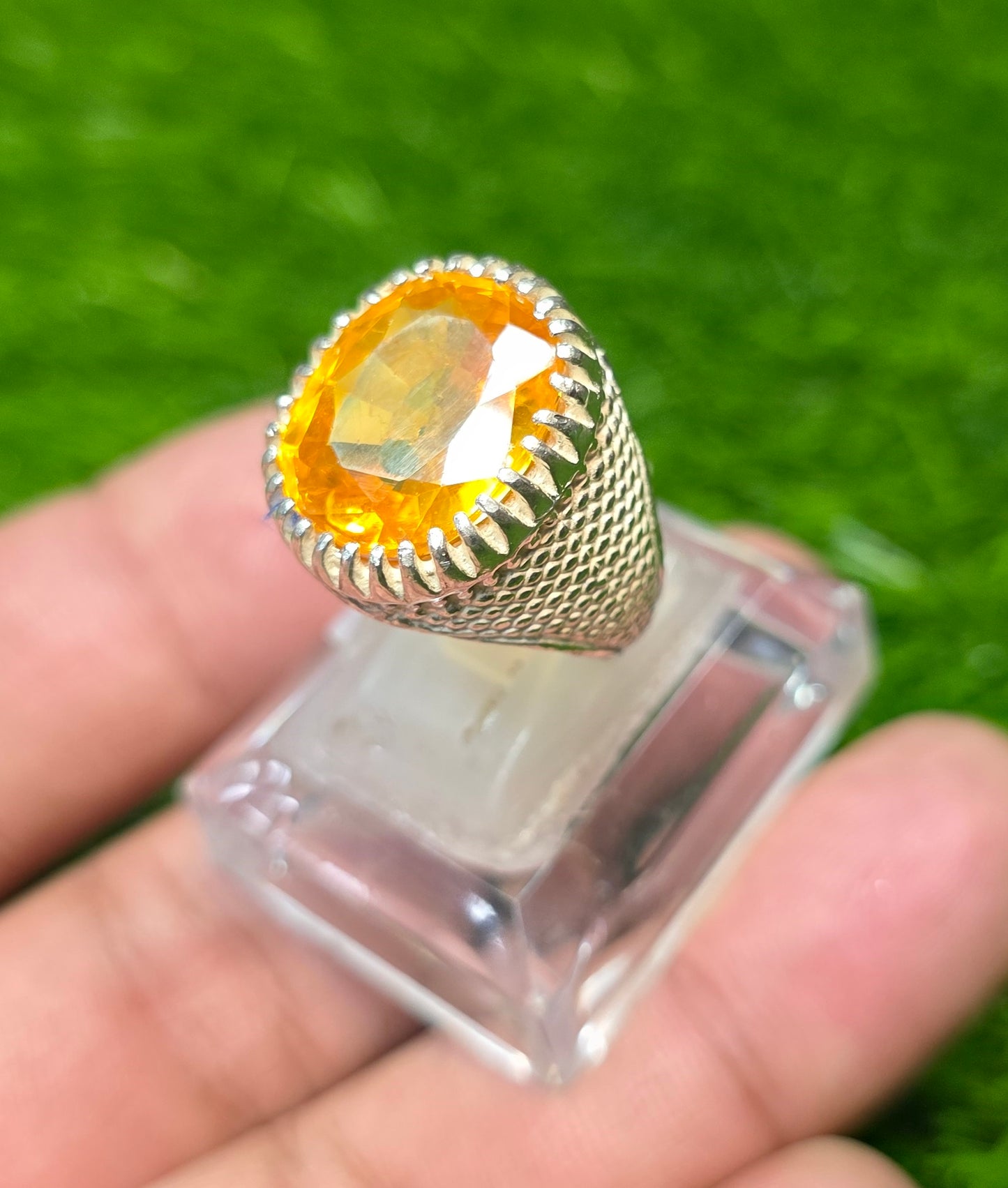 Premium Quality Pukhraj Ring