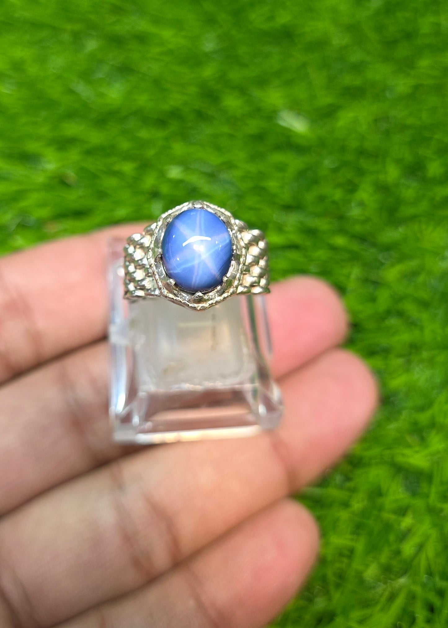 Premium Quality Neelam Star Ring