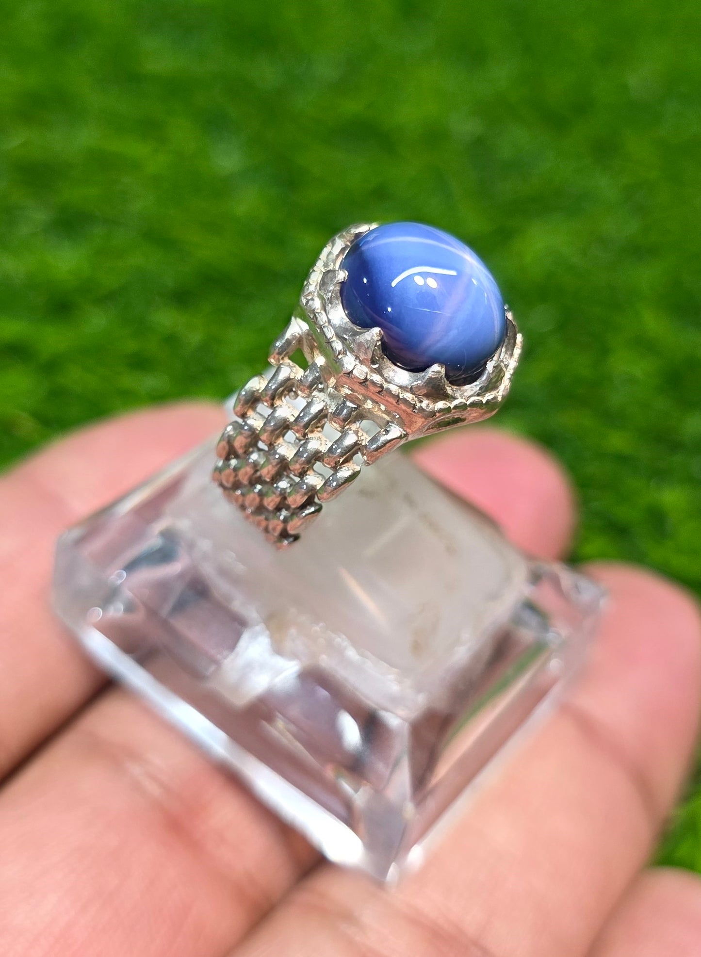 Premium Quality Neelam Star Ring