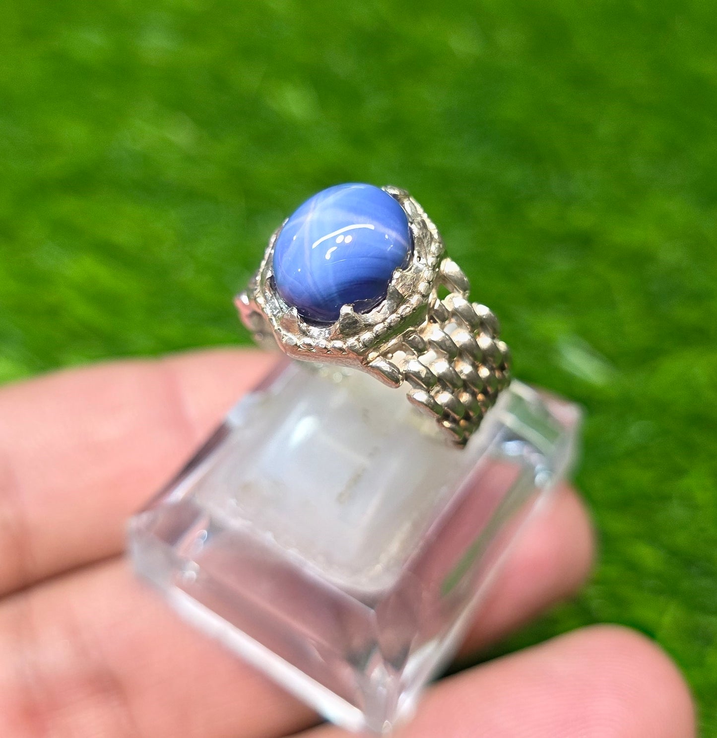 Premium Quality Neelam Star Ring