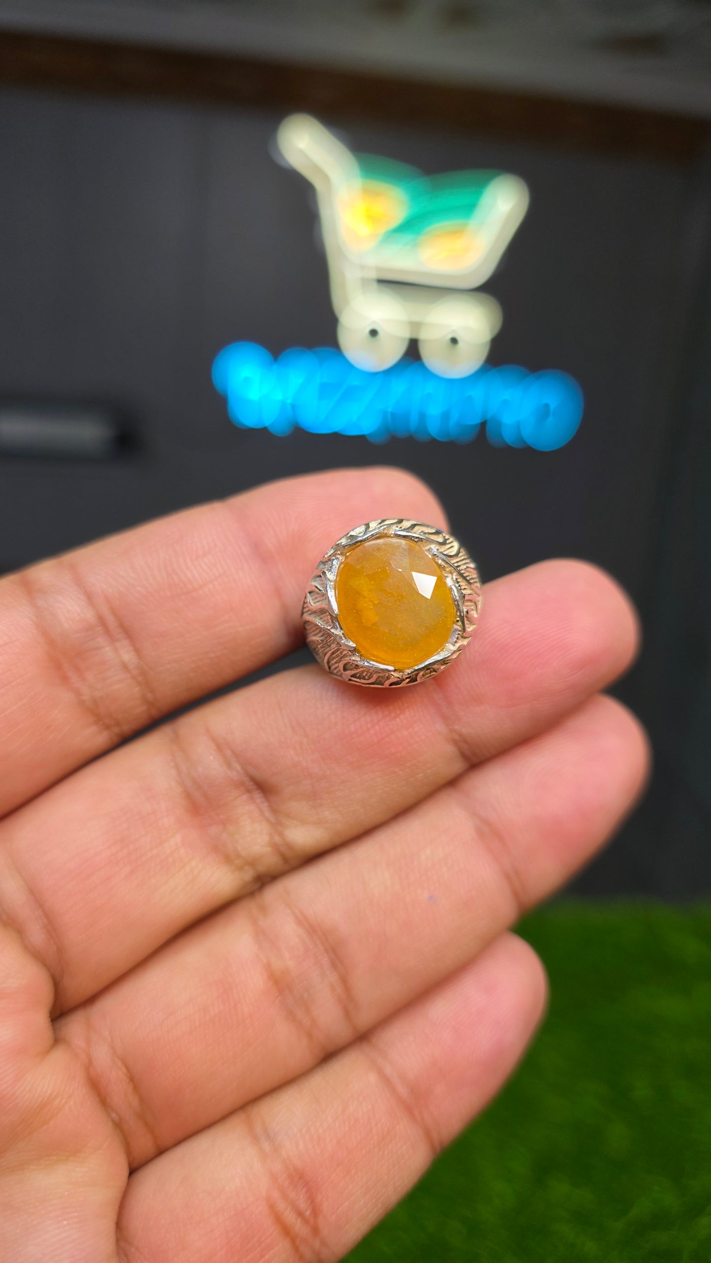 Premium Quality Pukhraj Ring