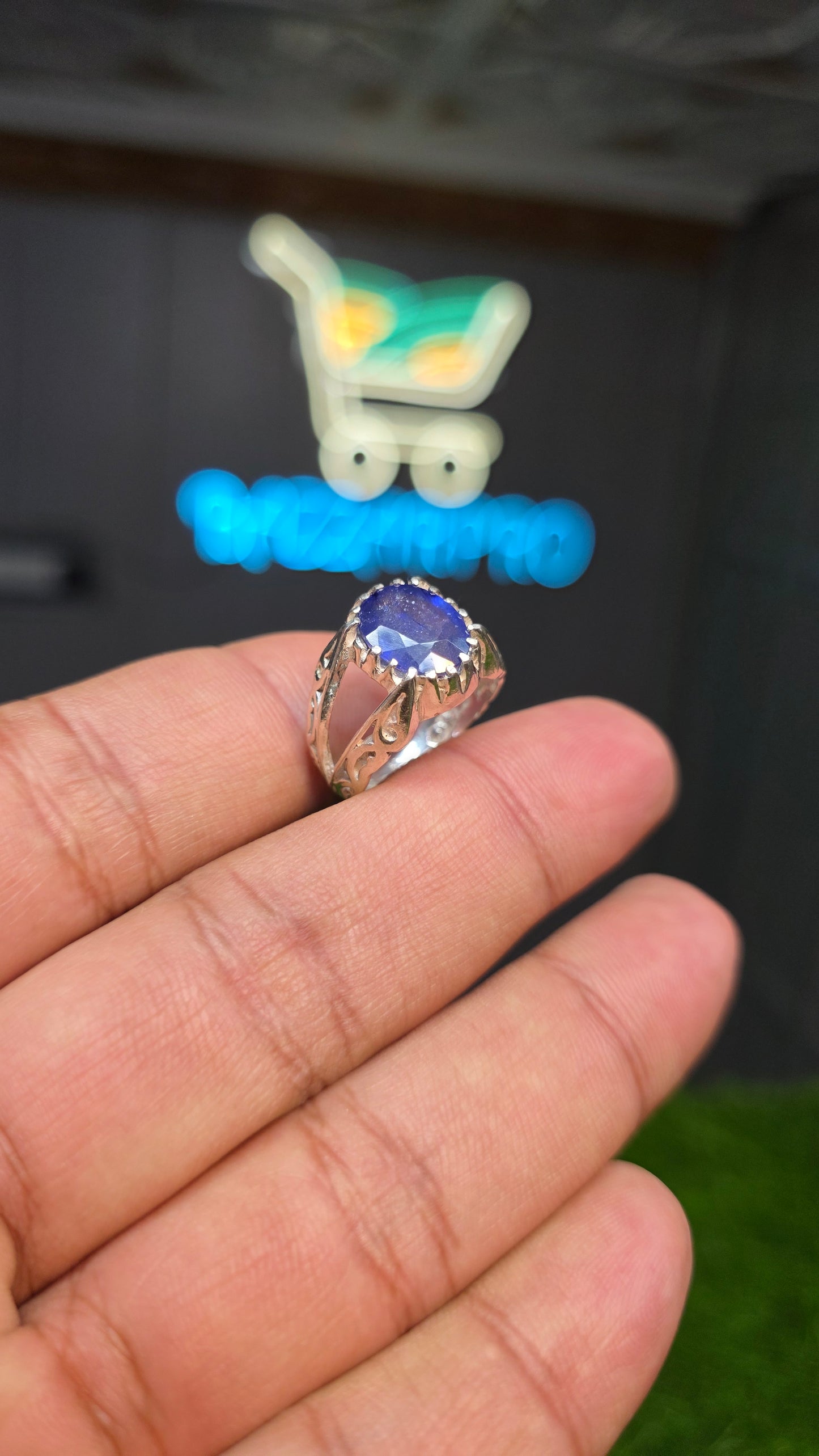 Premium Quality African Neelam Ring