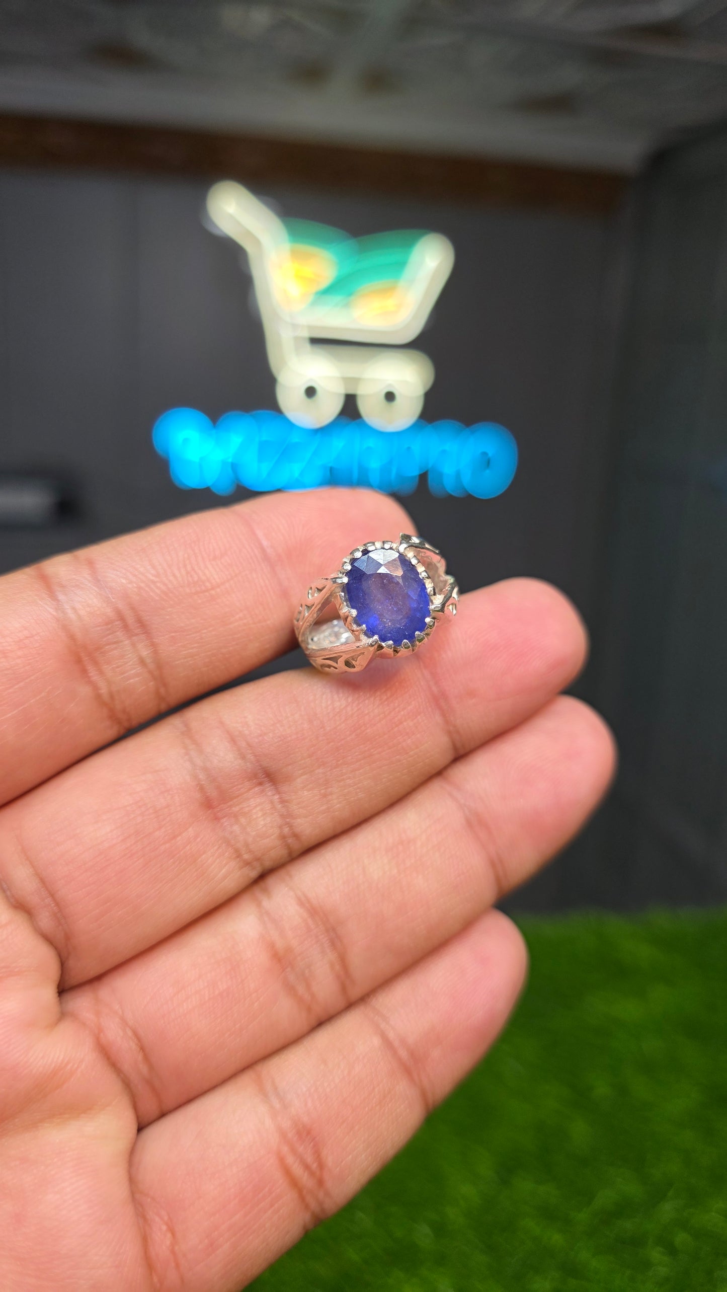 Premium Quality African Neelam Ring