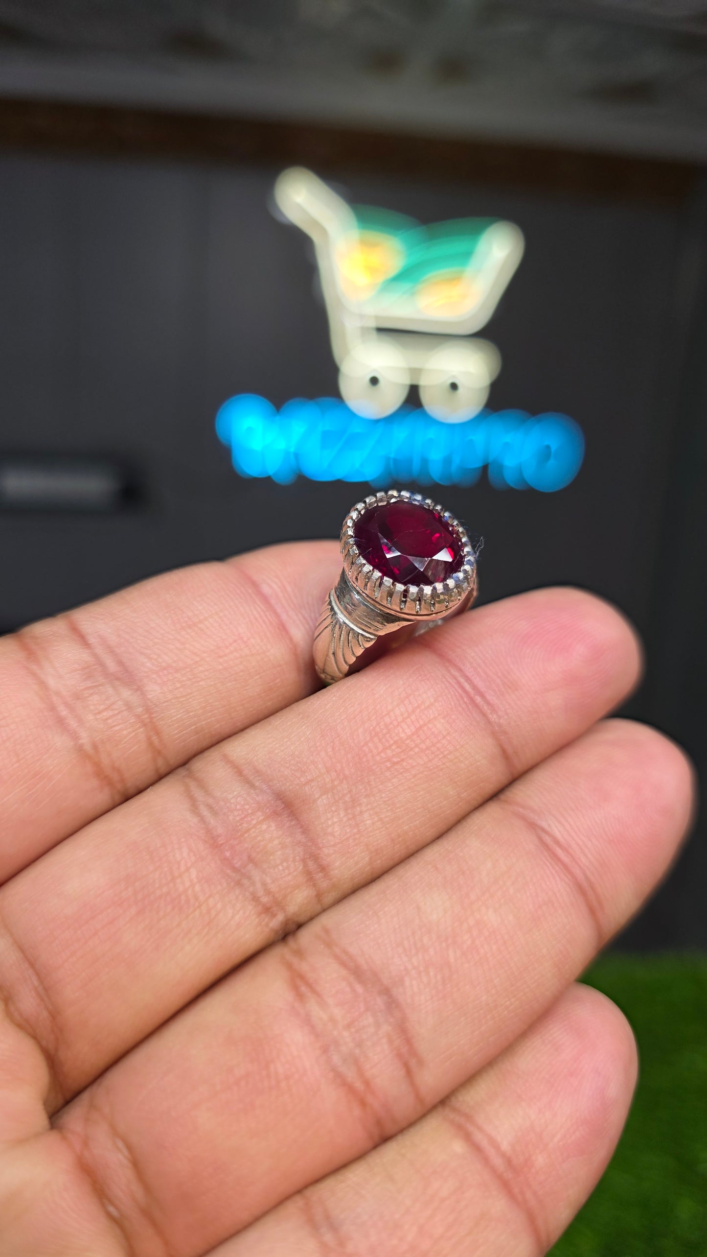 Premium Quality Anari Yaqoot Ring