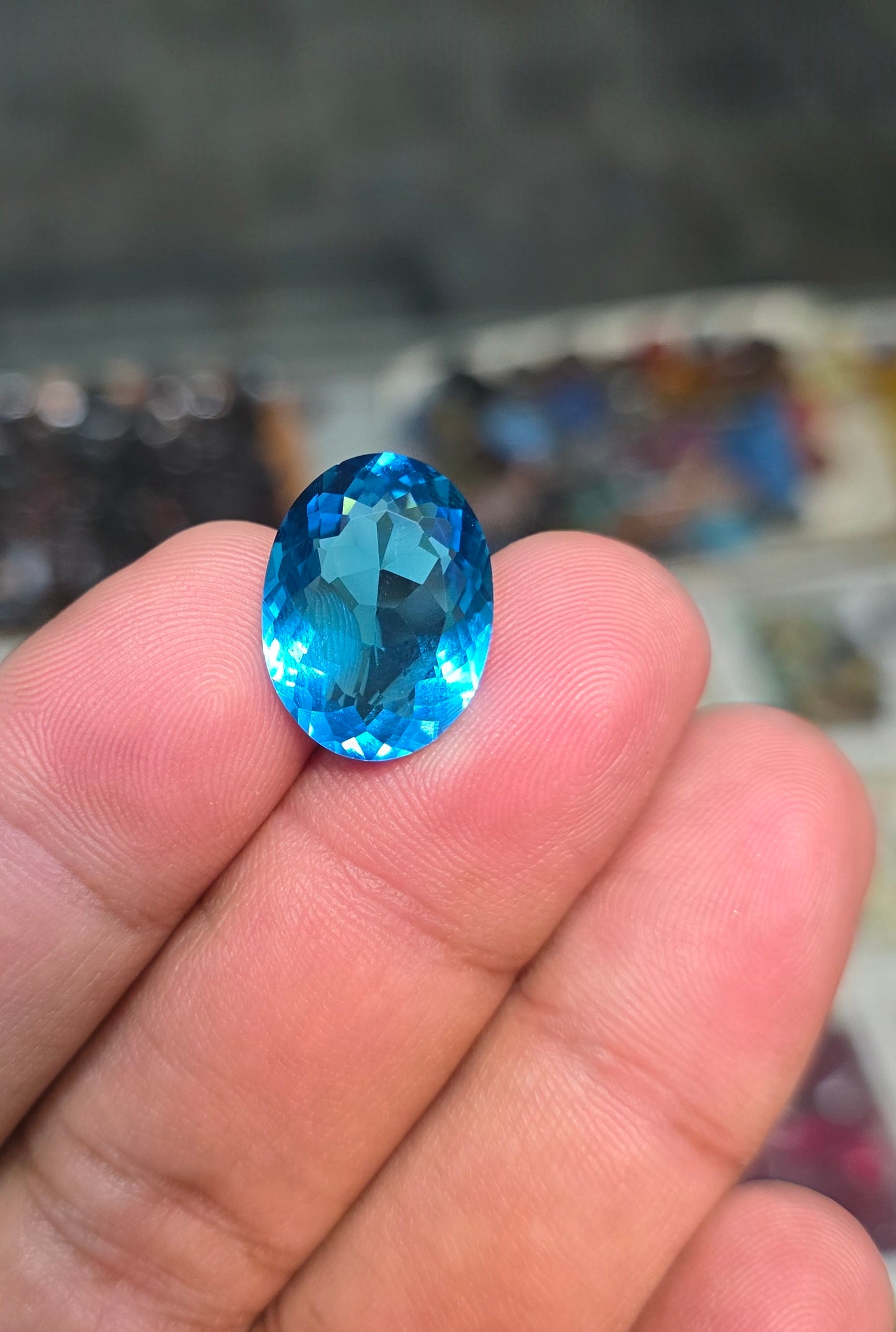 Premium Quality Blue Topaz Stone