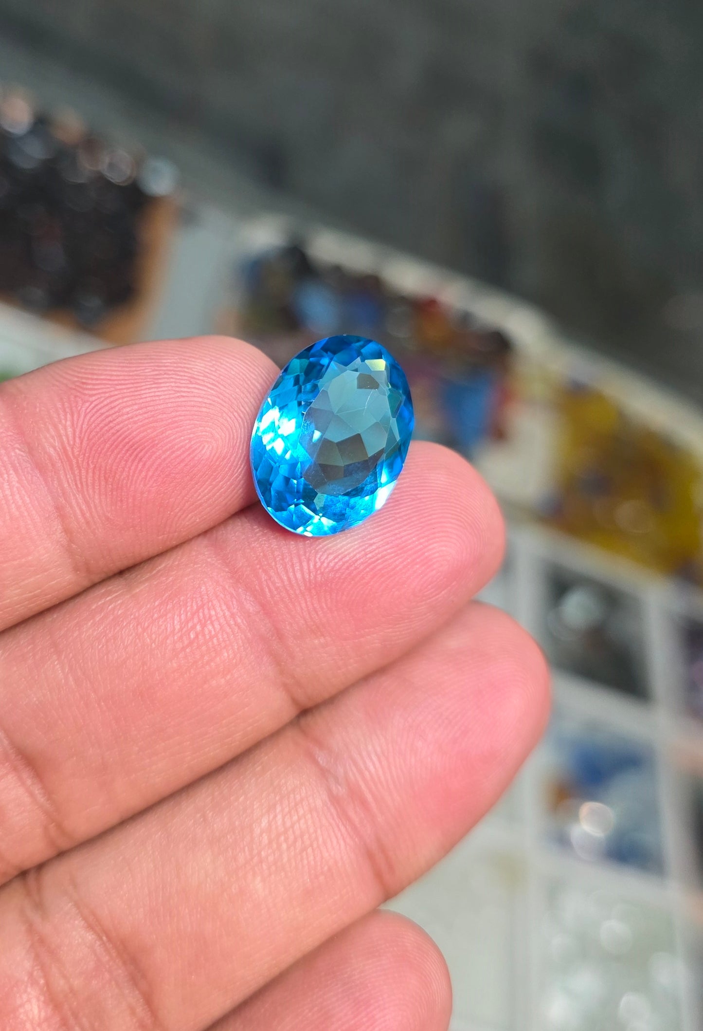 Premium Quality Blue Topaz Stone