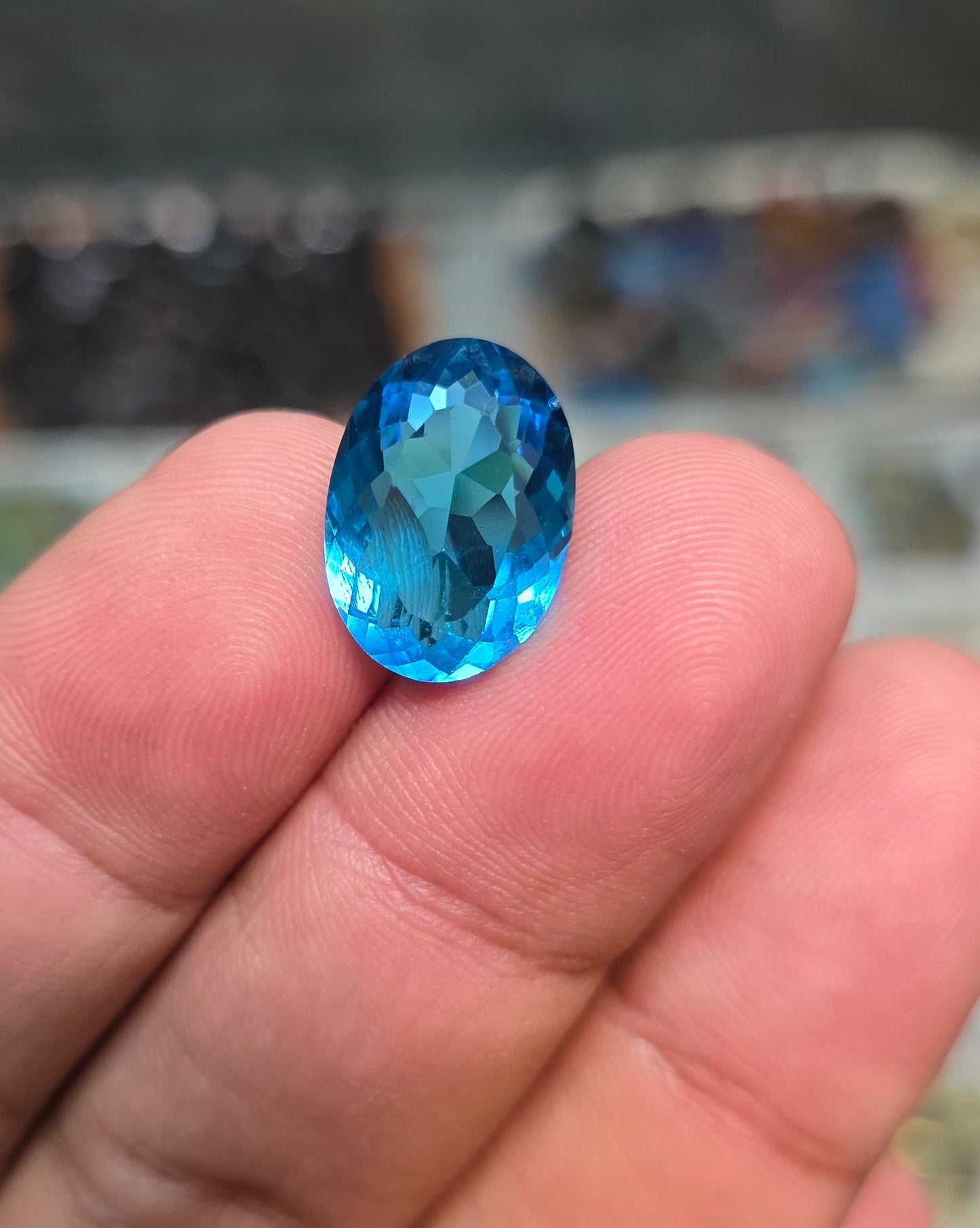 Premium Quality Blue Topaz Stone