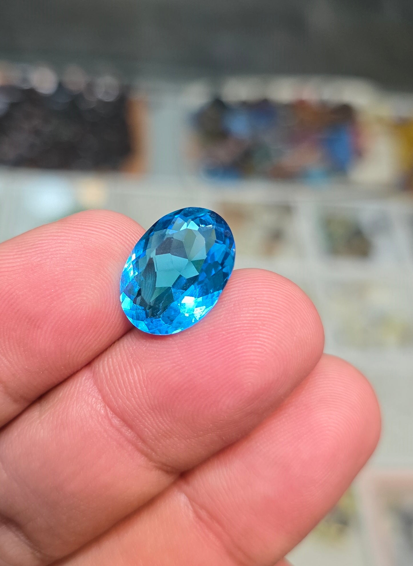 Premium Quality Blue Topaz Stone