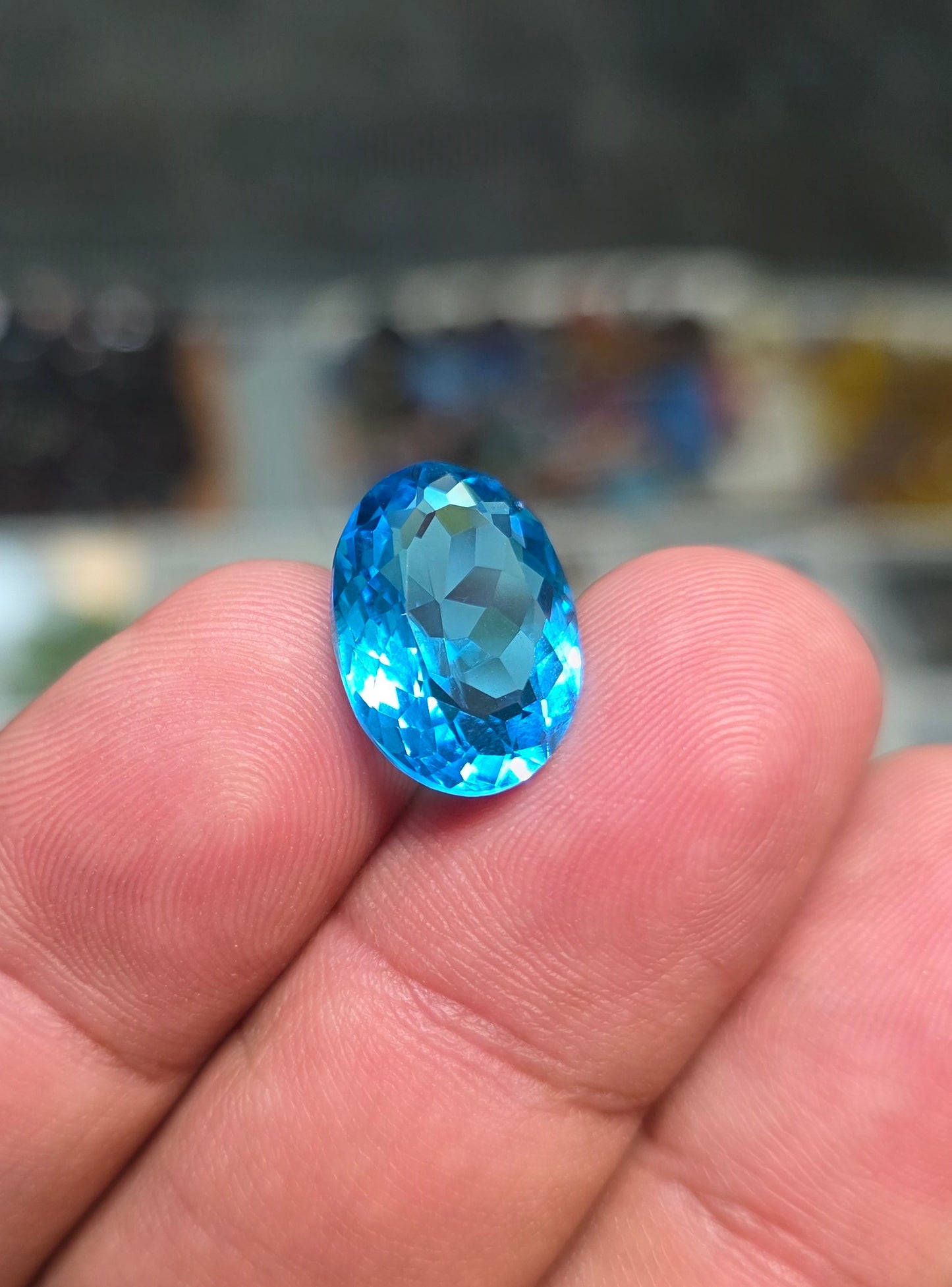 Premium Quality Blue Topaz Stone