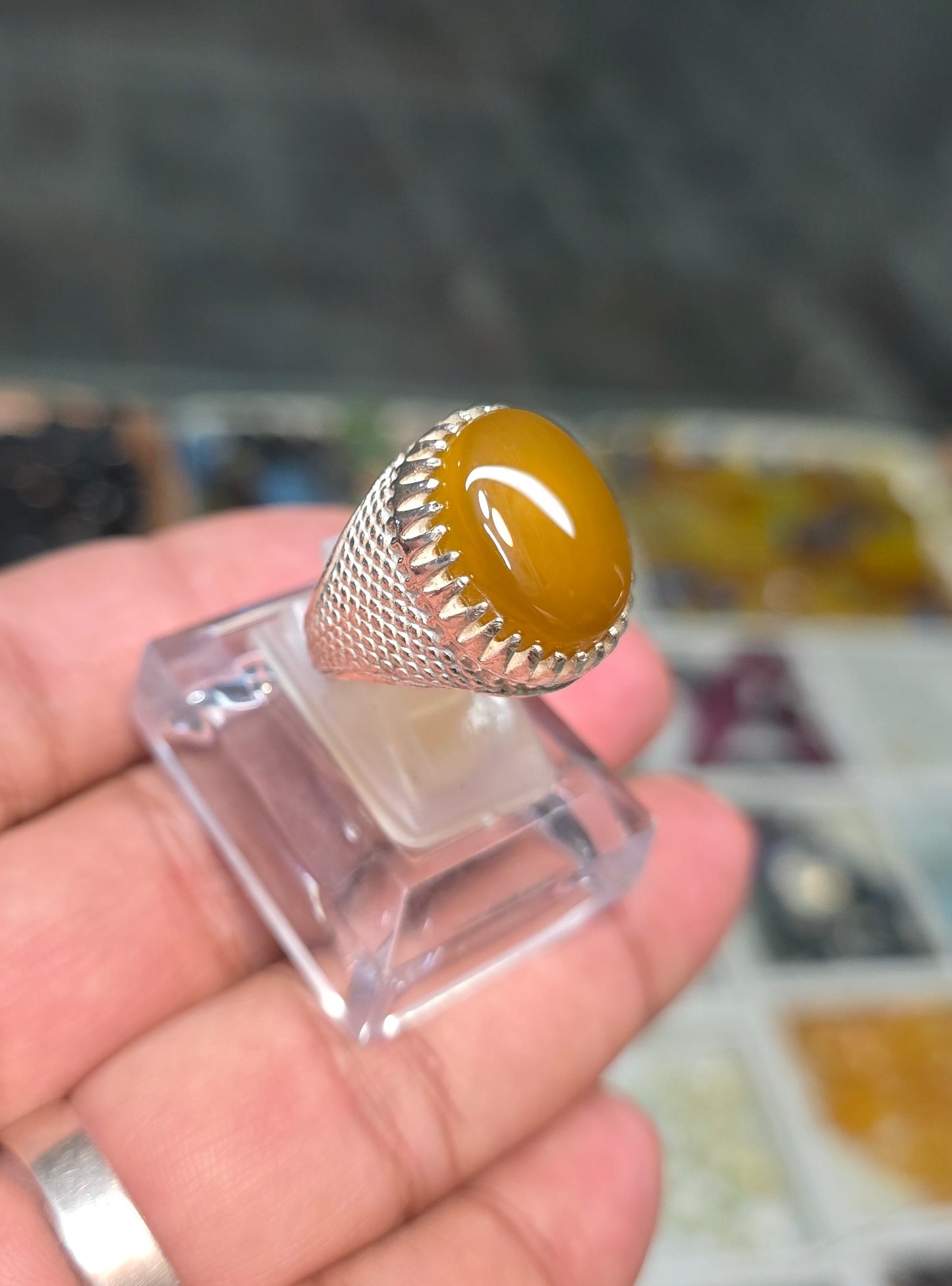 Premium Quality Zarad Aqeeq Ring