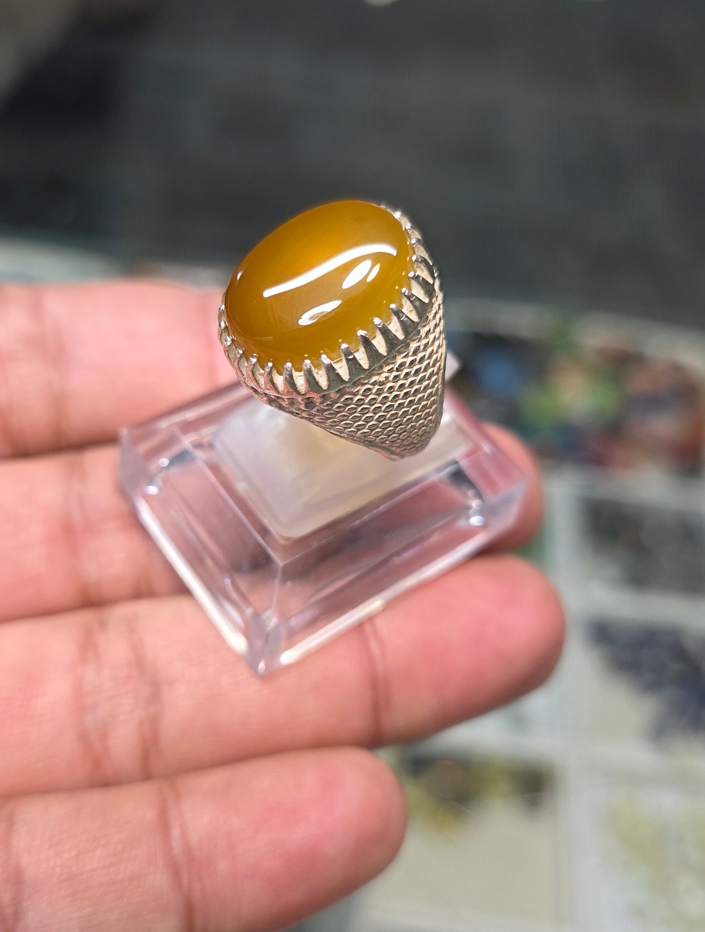 Premium Quality Zarad Aqeeq Ring