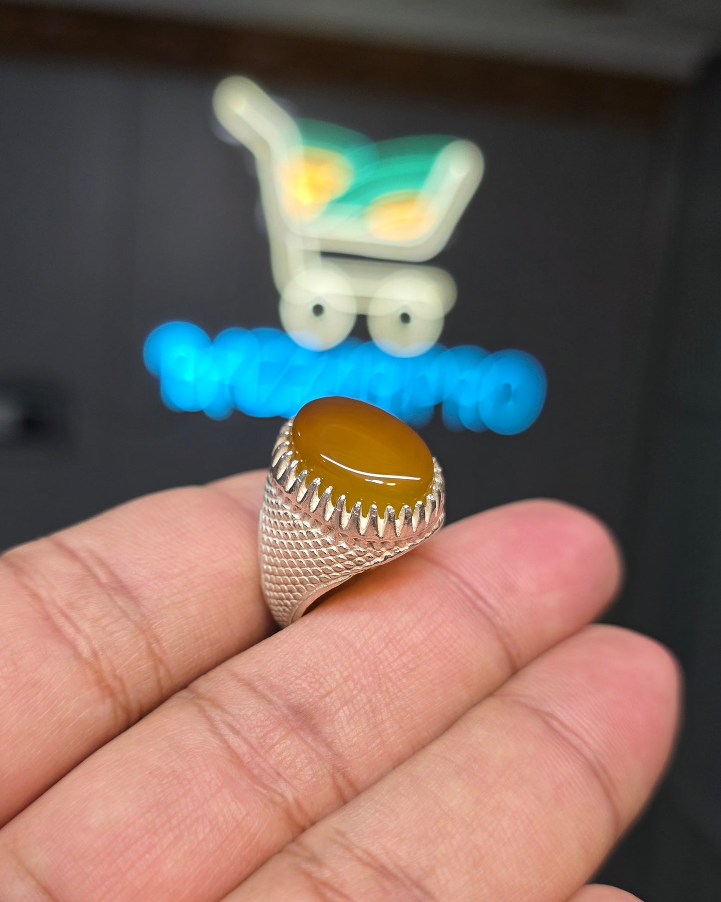 Premium Quality Zarad Aqeeq Ring