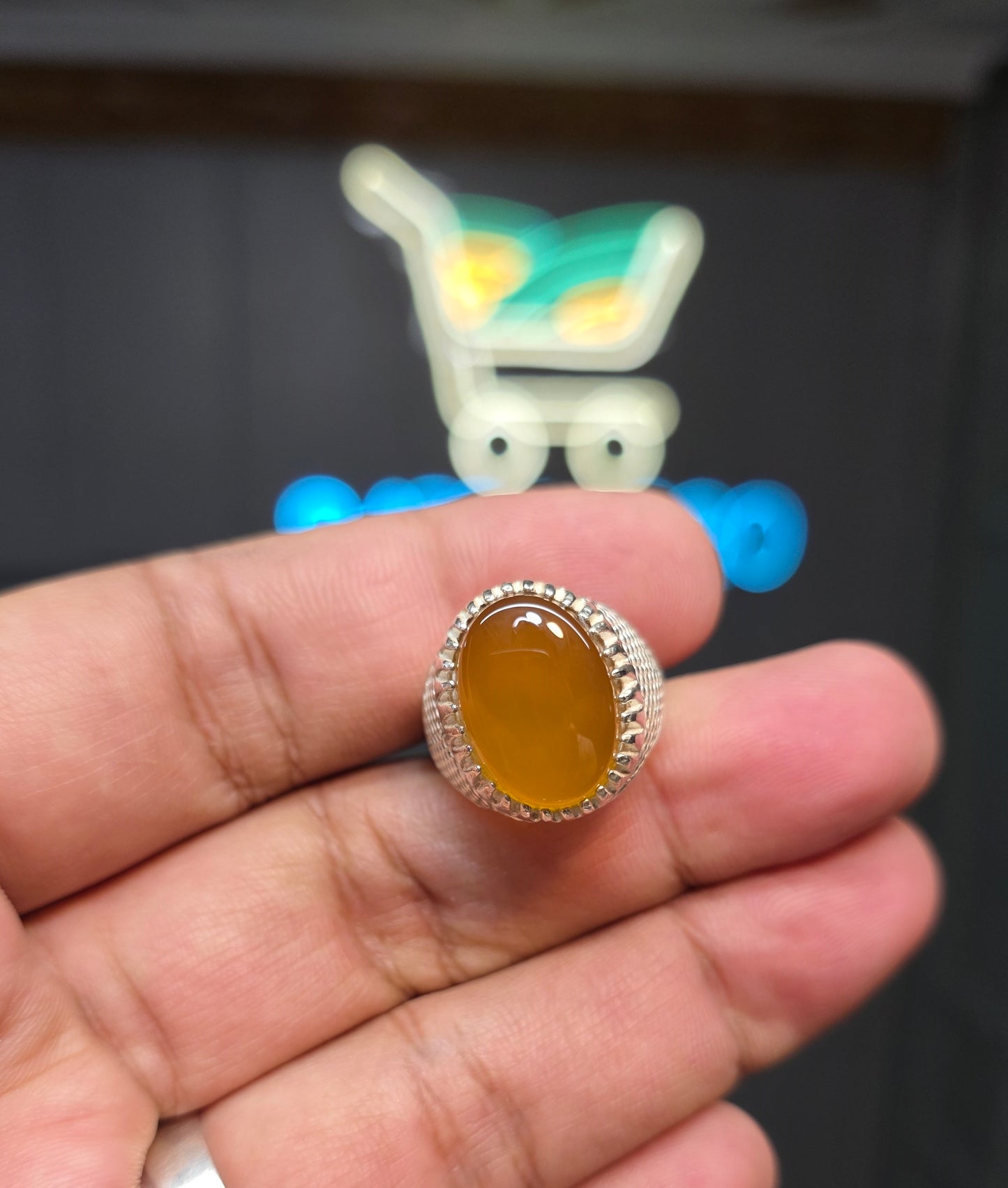 Premium Quality Zarad Aqeeq Ring