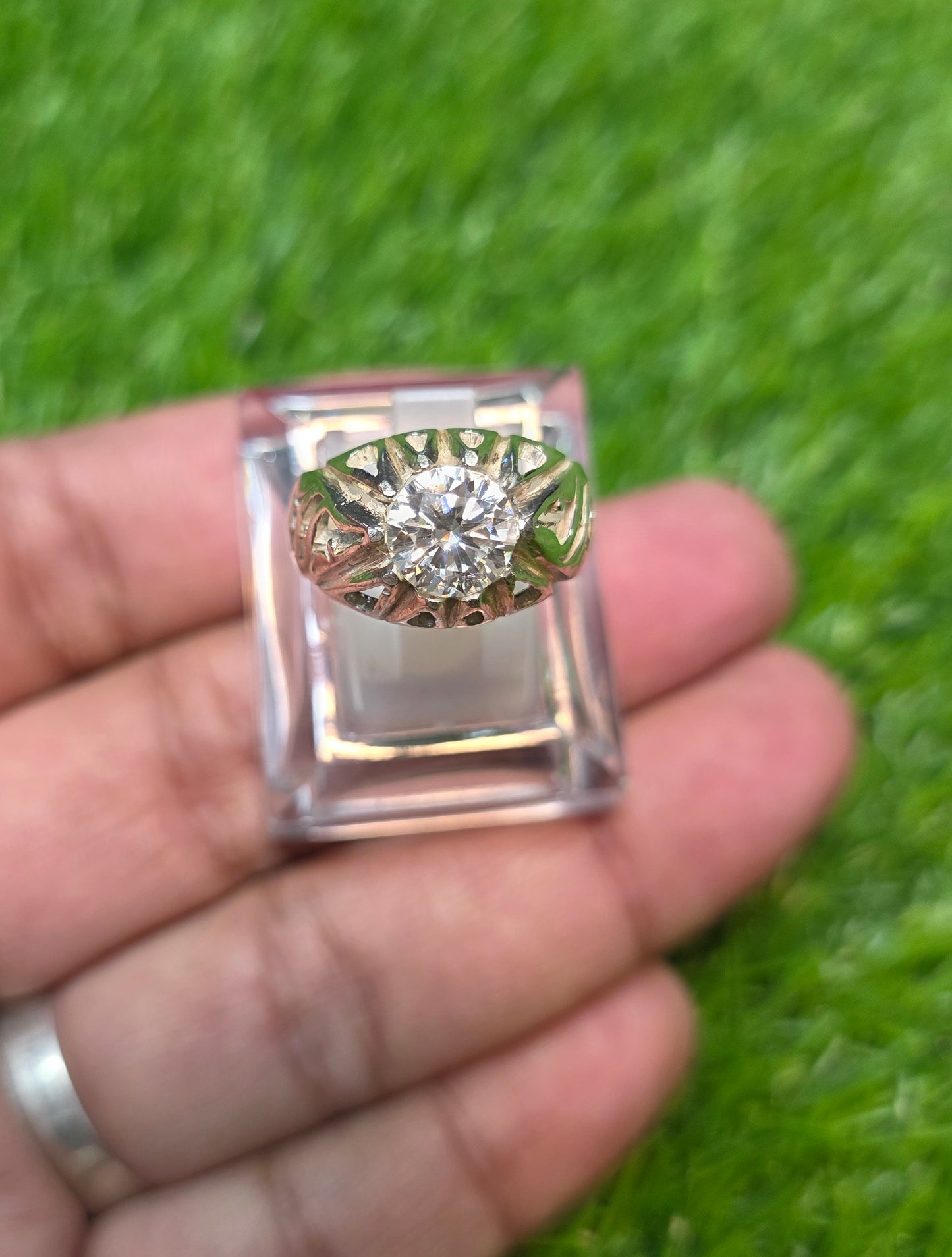 Premium Quality White Moissanite Ring