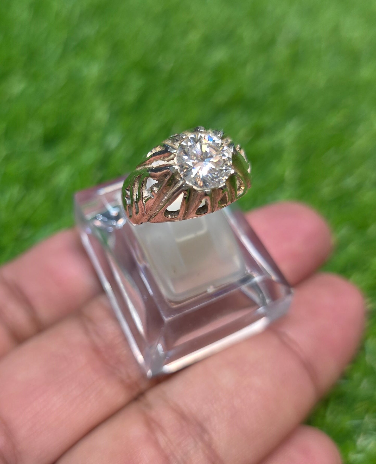 Premium Quality White Moissanite Ring
