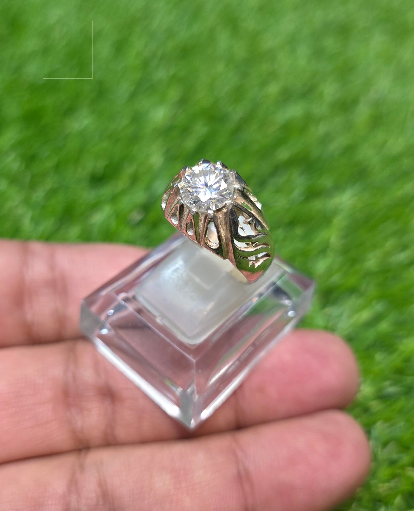 Premium Quality White Moissanite Ring