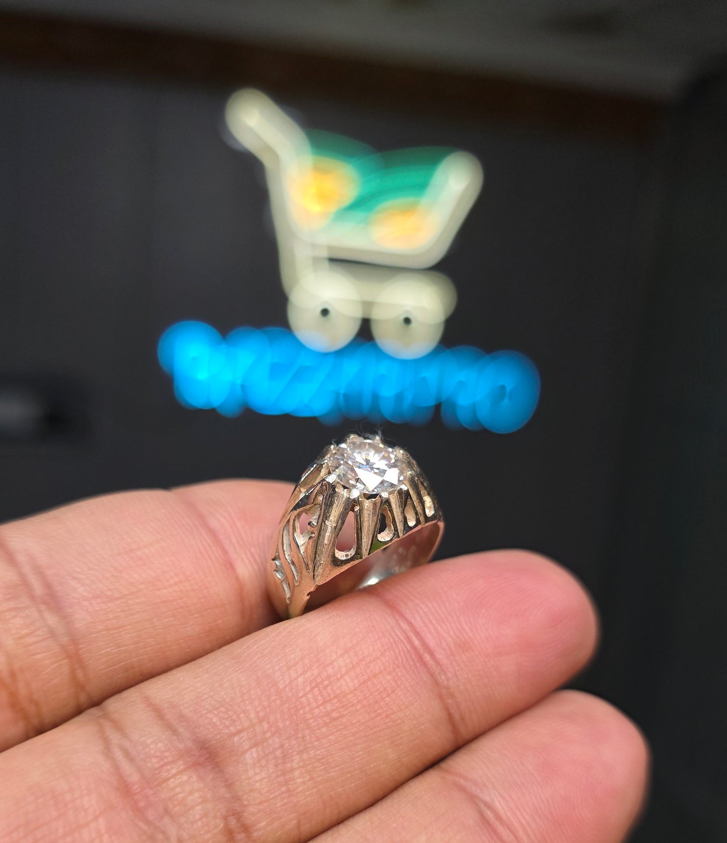 Premium Quality White Moissanite Ring