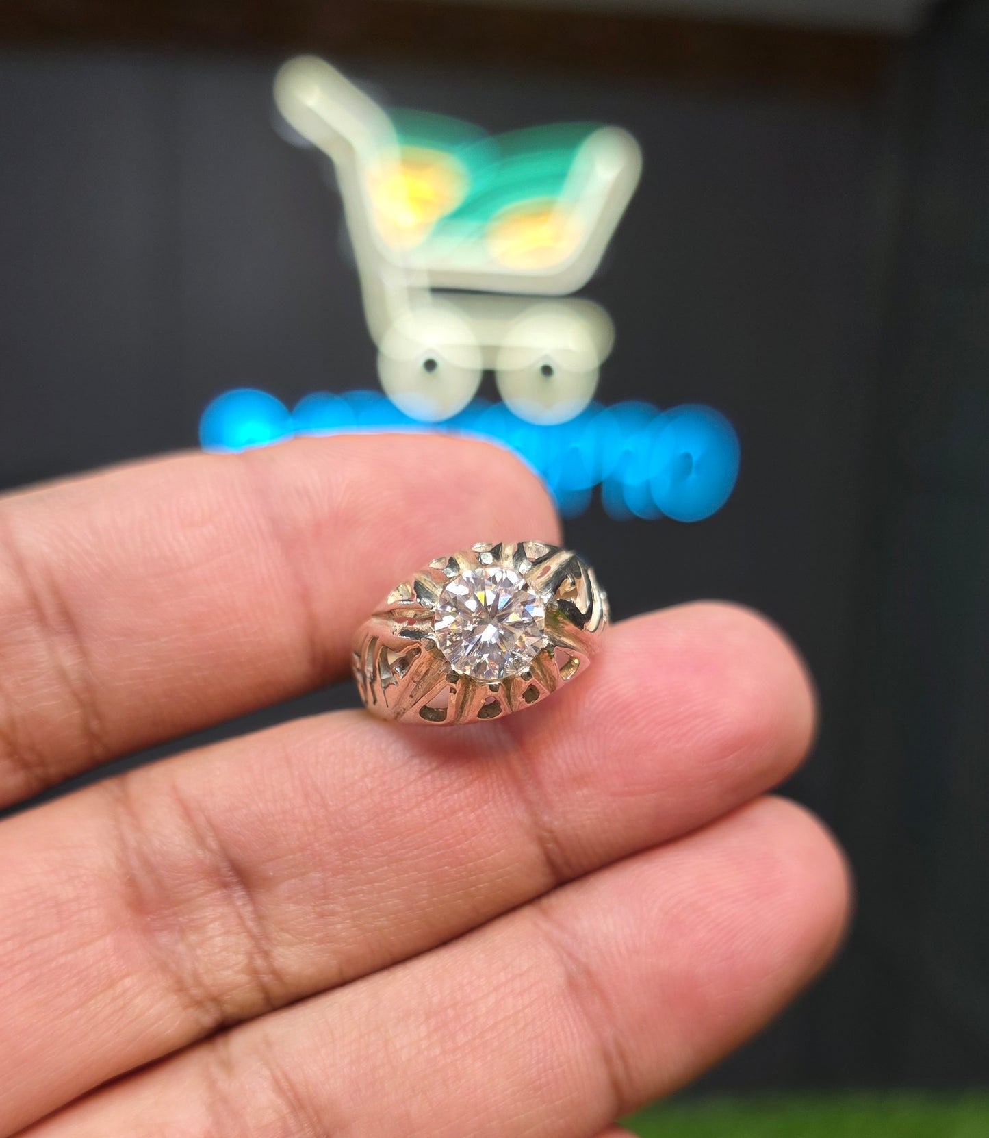 Premium Quality White Moissanite Ring