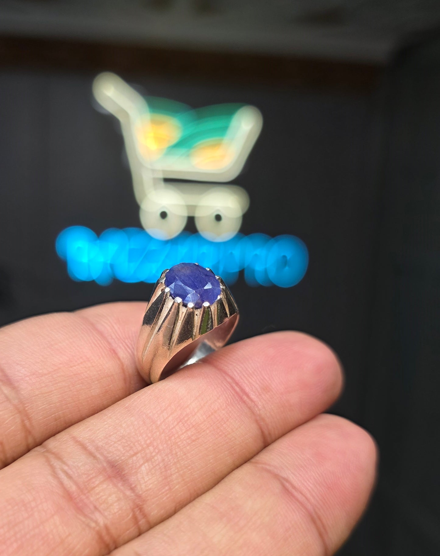 Premium Quality Neelam Ring