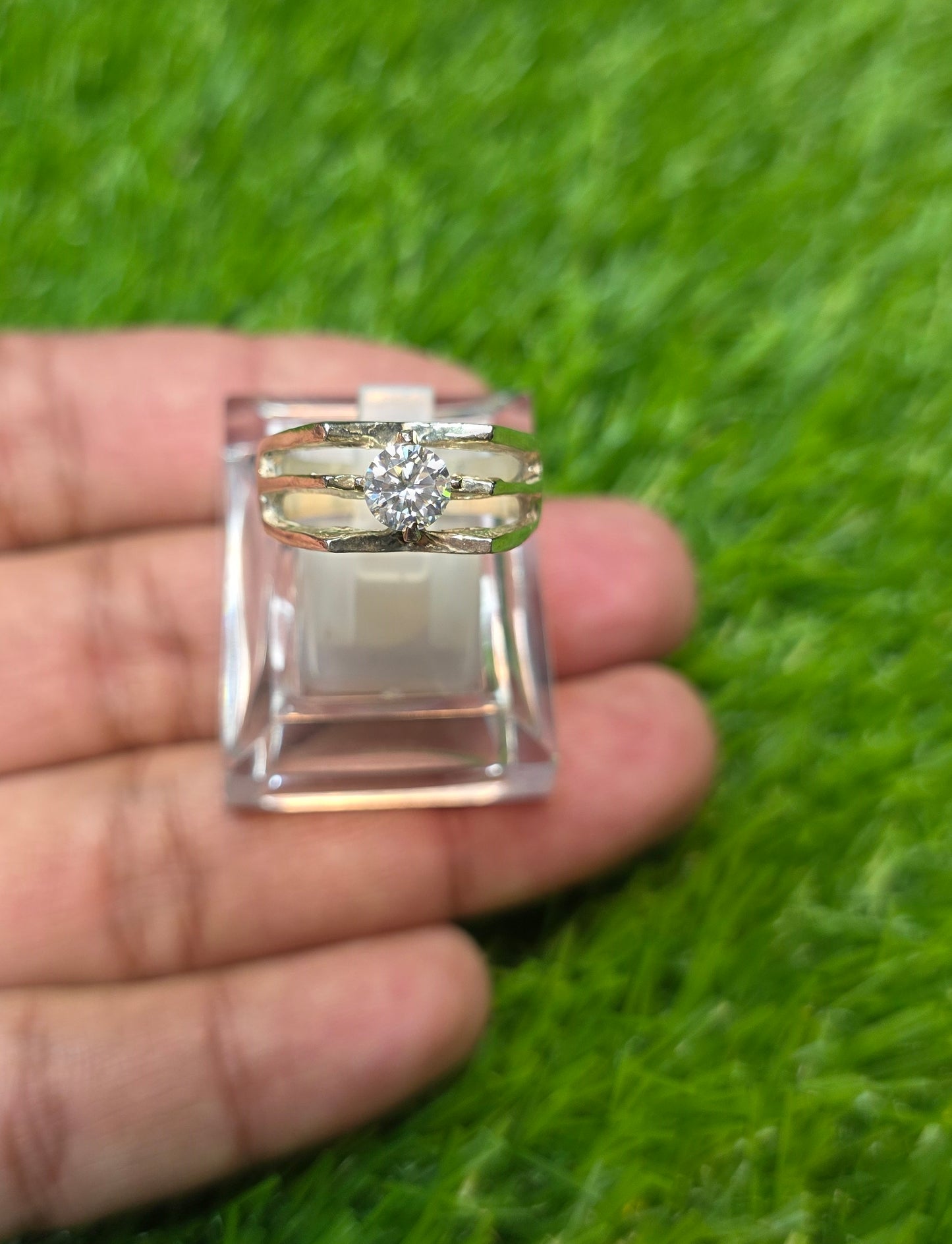 Premium Quality White Moissanite Ring