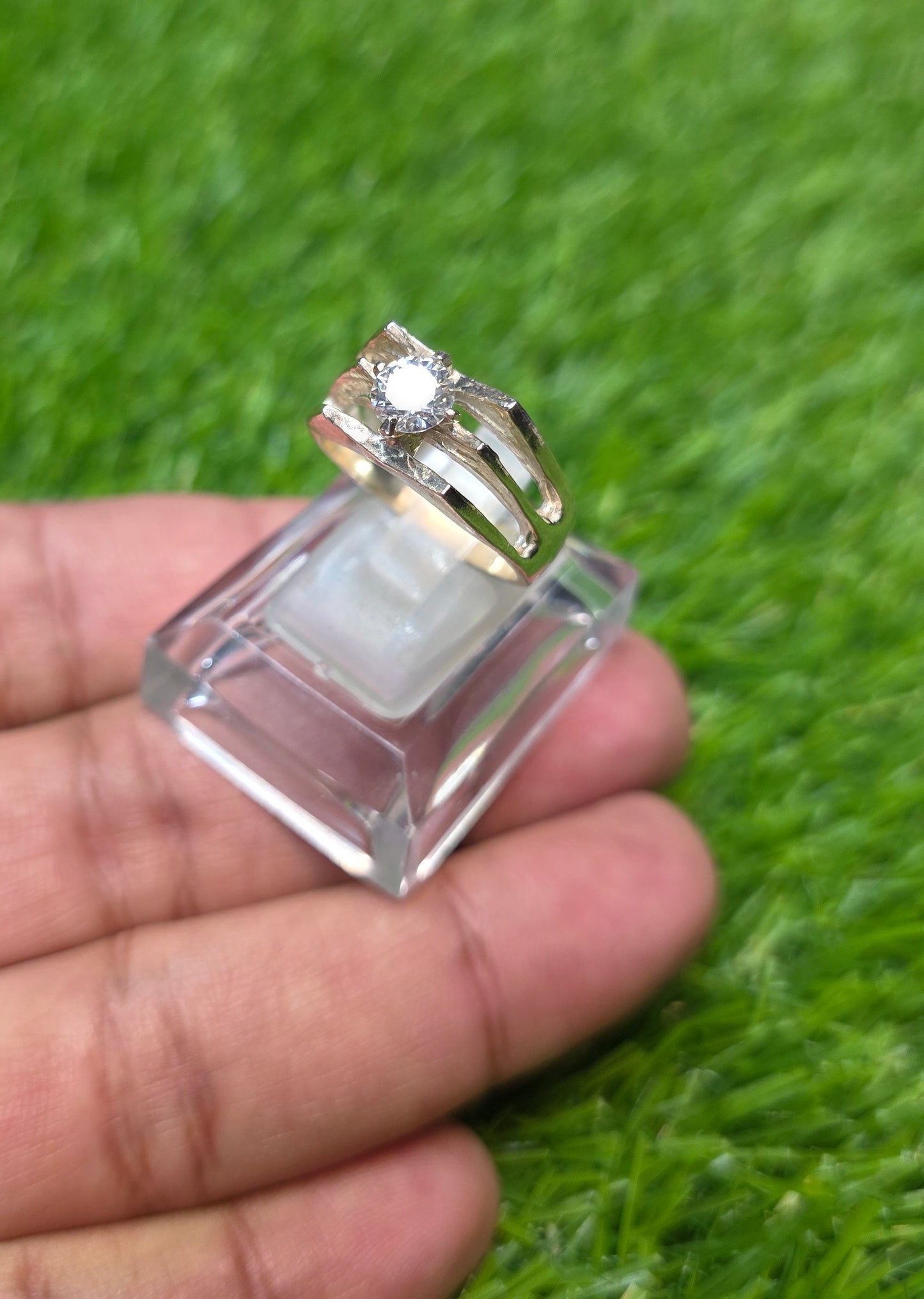 Premium Quality White Moissanite Ring