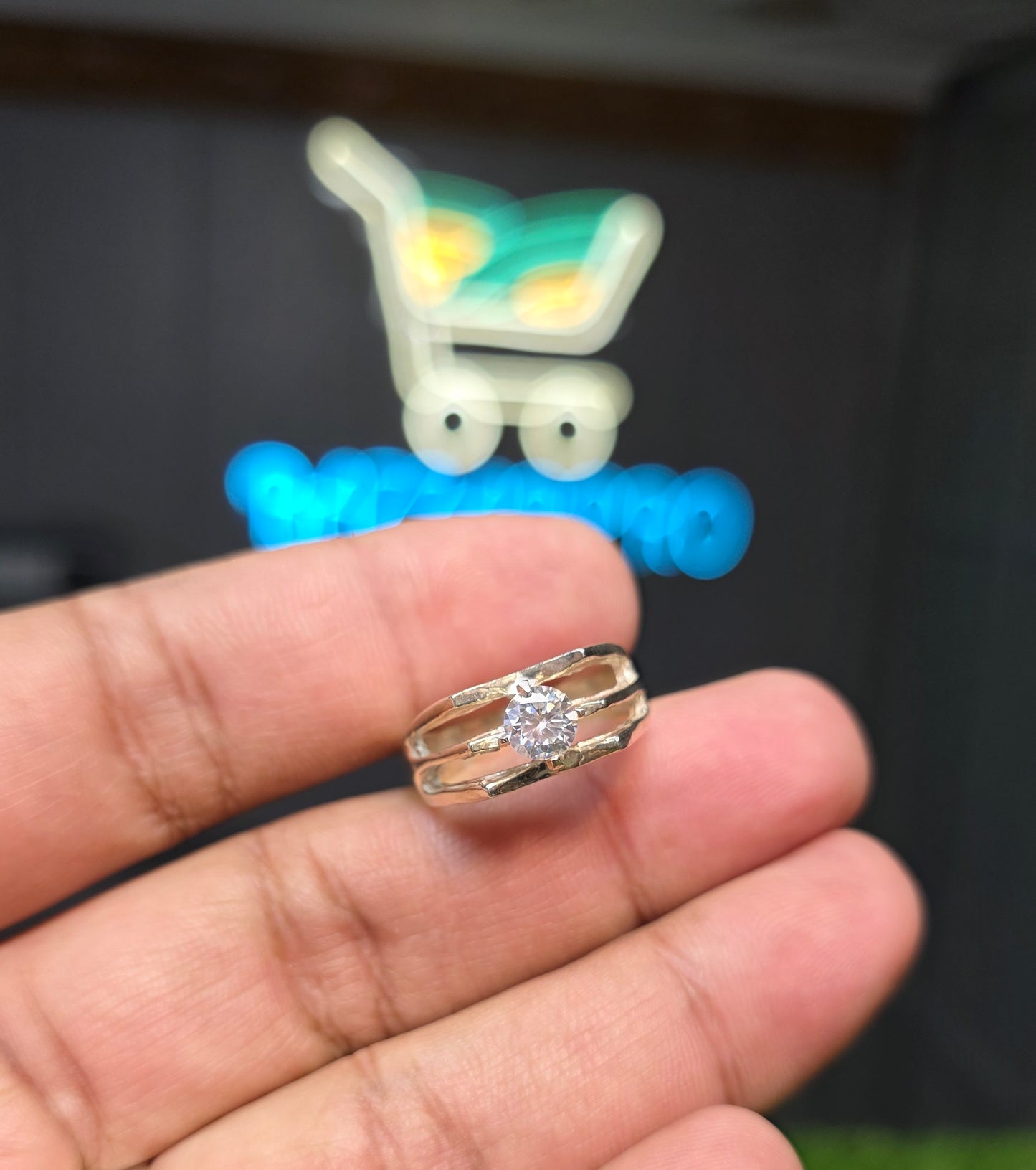 Premium Quality White Moissanite Ring