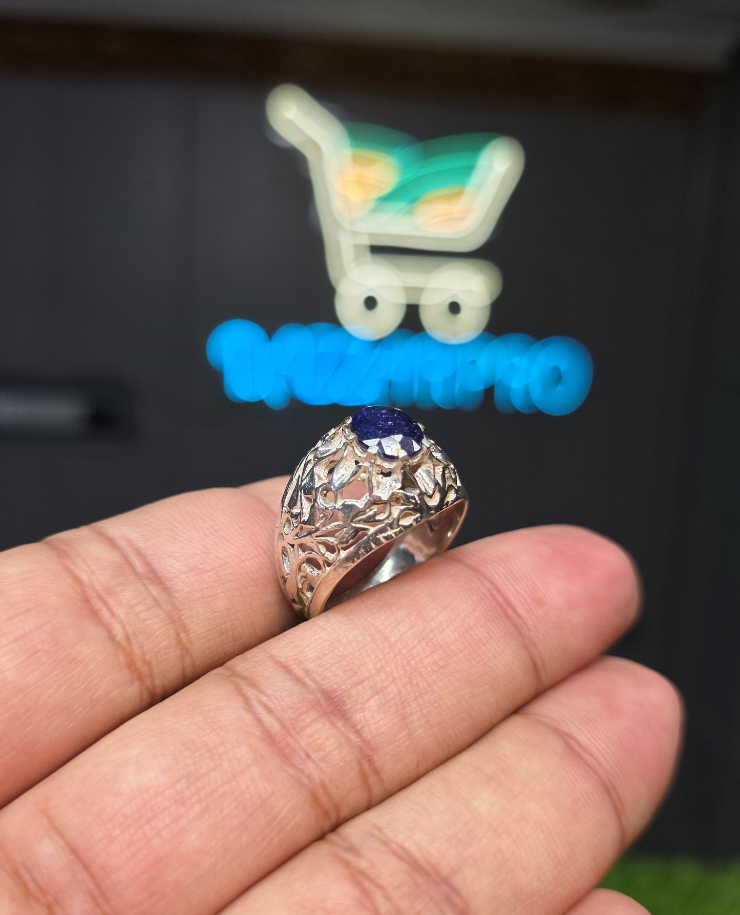 Premium Quality Neelam Ring