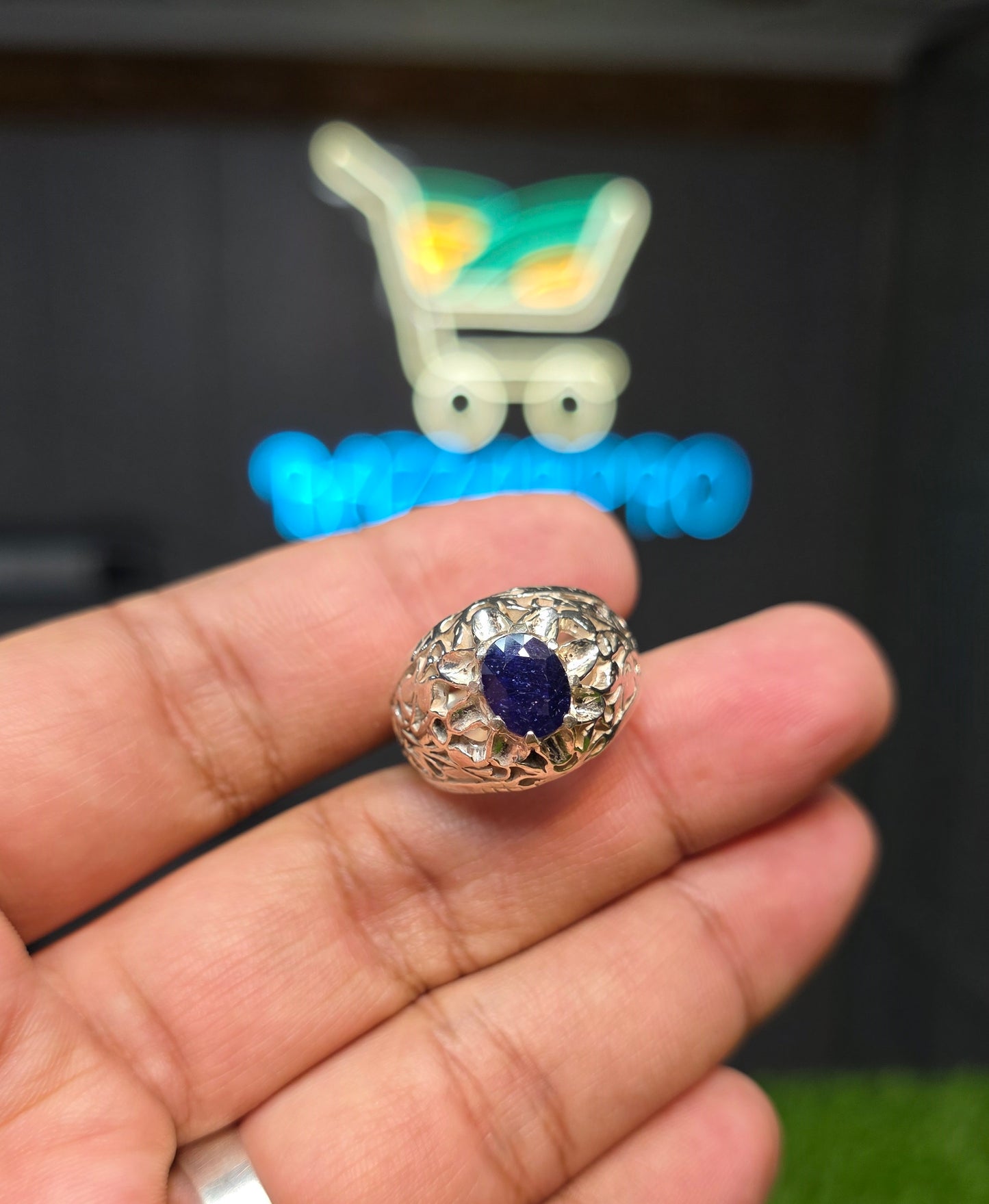 Premium Quality Neelam Ring