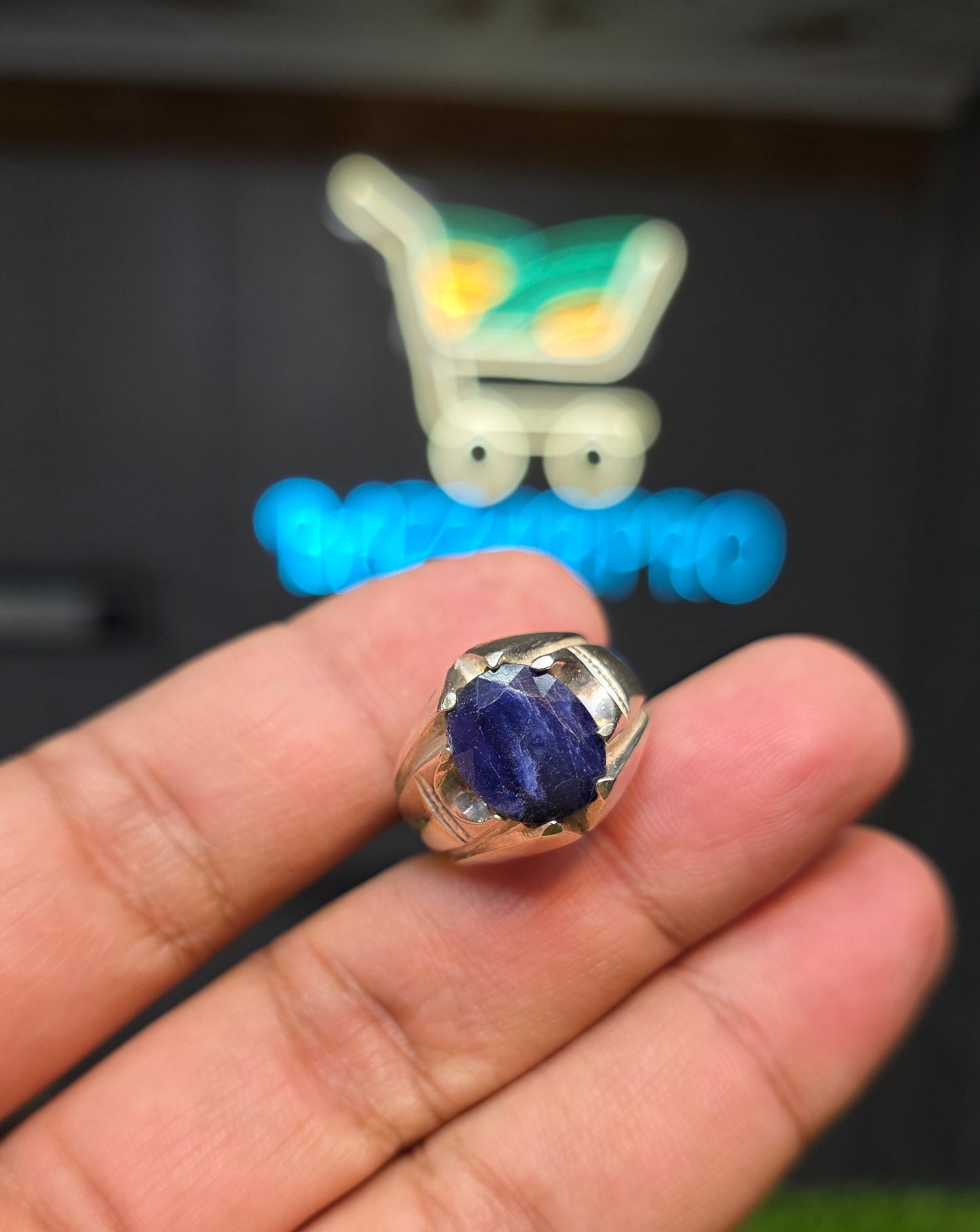 Premium Quality Neelam Ring