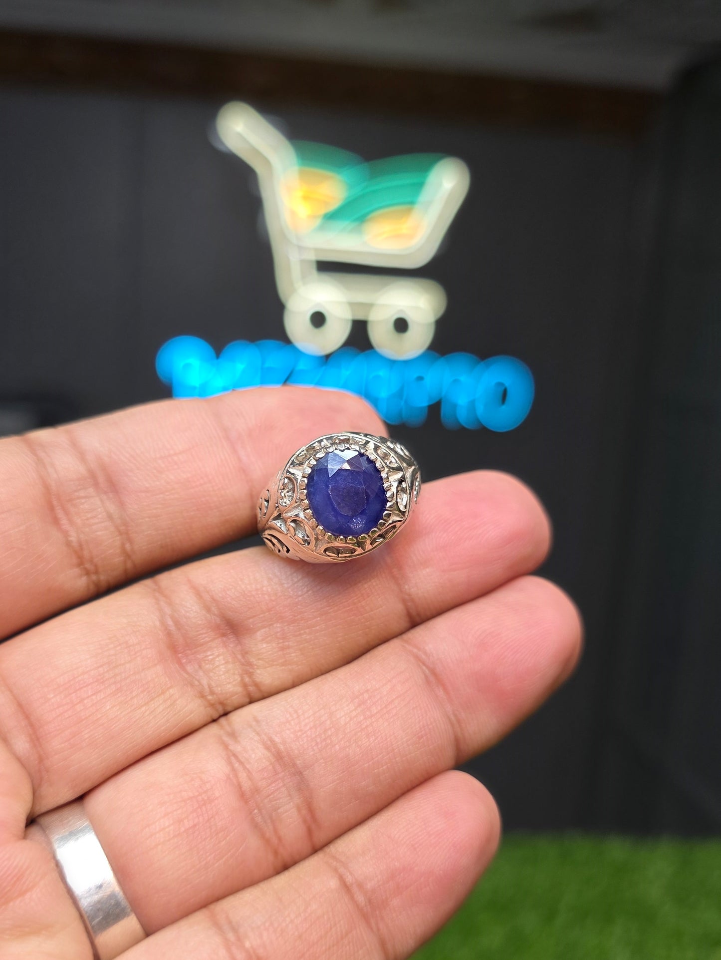 Premium Quality Neelam Ring