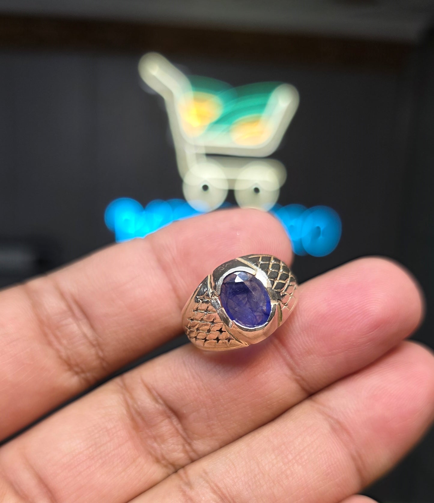Premium Quality Neelam Ring