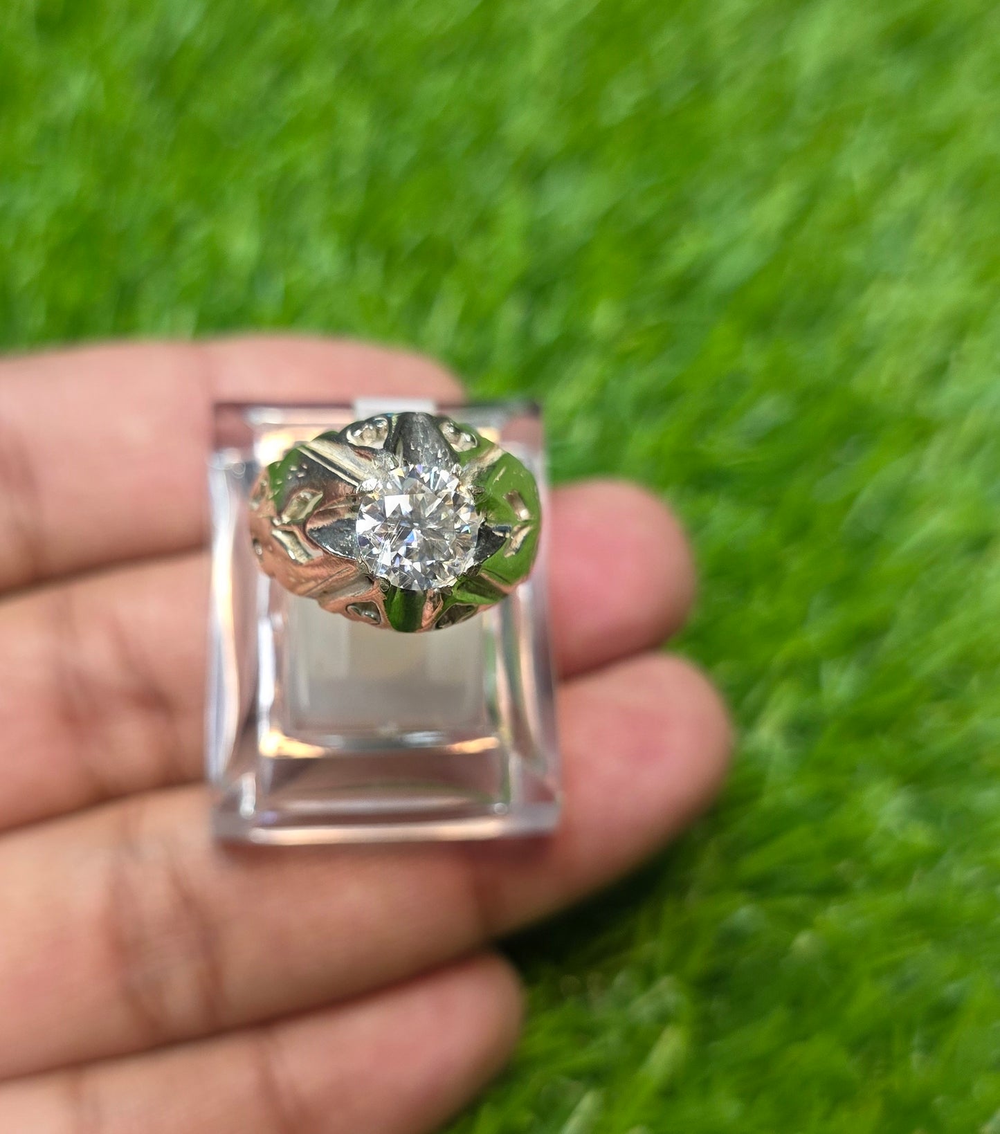 Premium Quality White Moissanite Ring