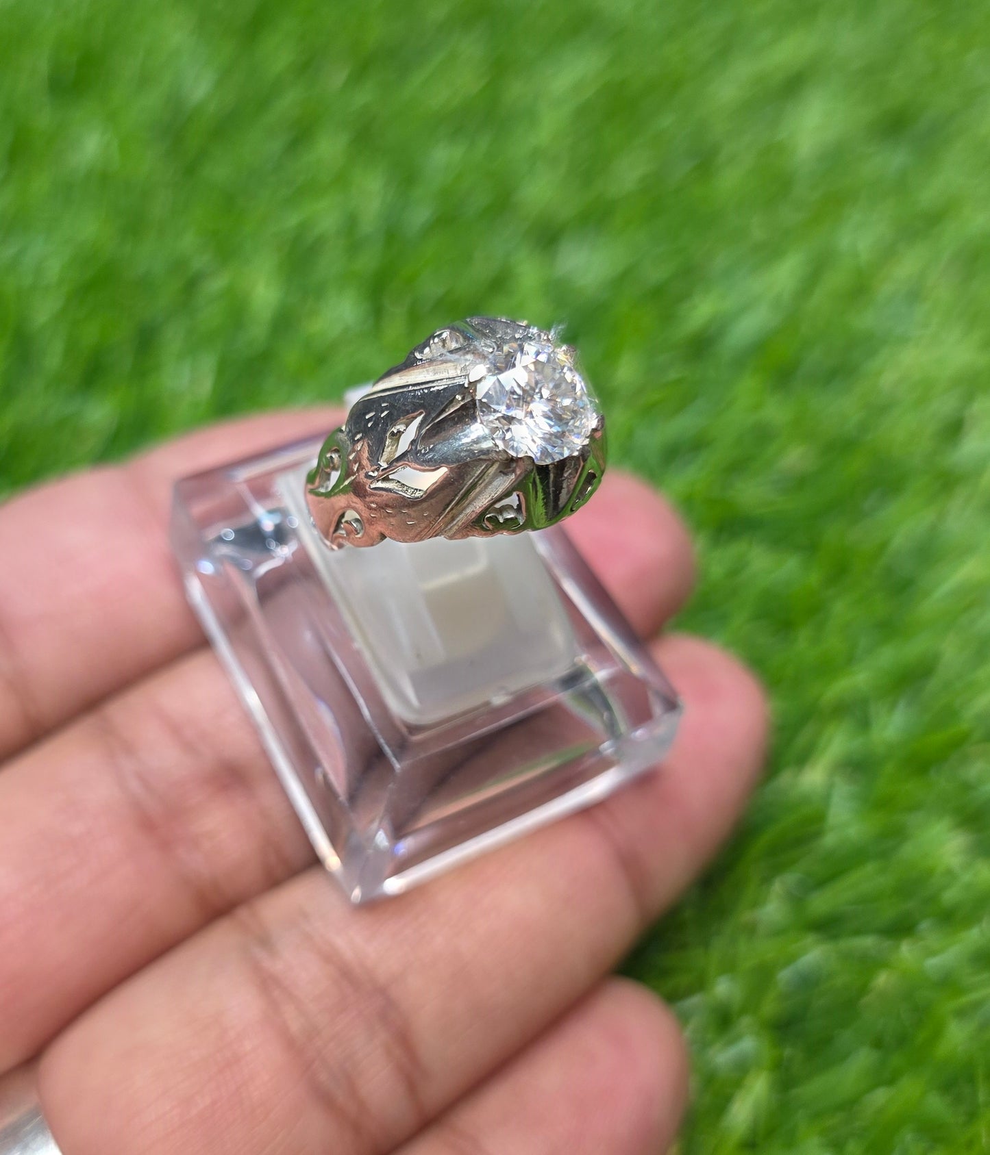 Premium Quality White Moissanite Ring
