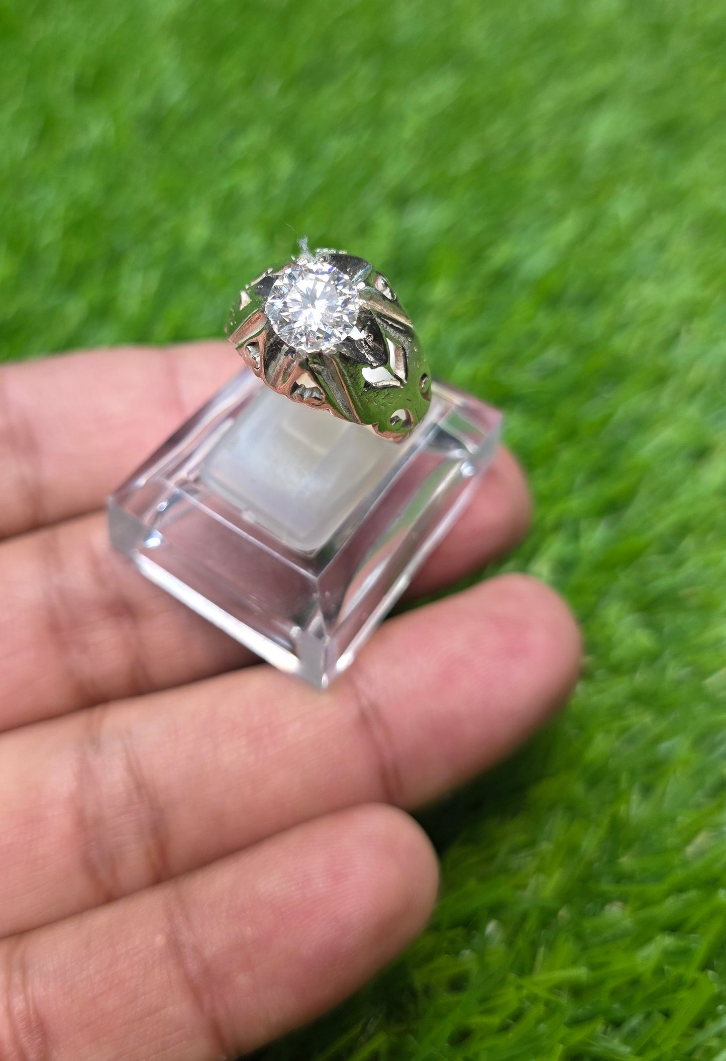 Premium Quality White Moissanite Ring