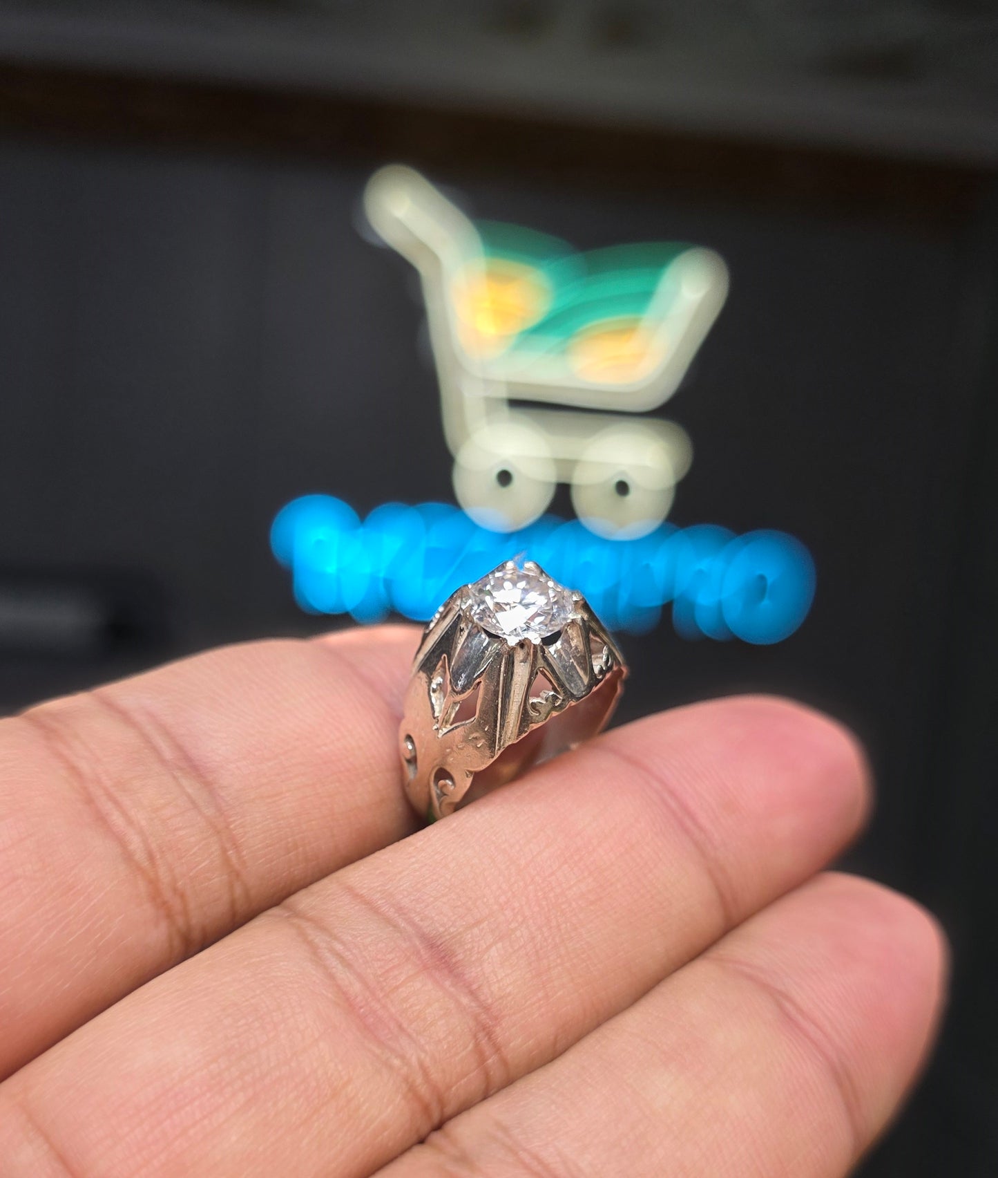Premium Quality White Moissanite Ring