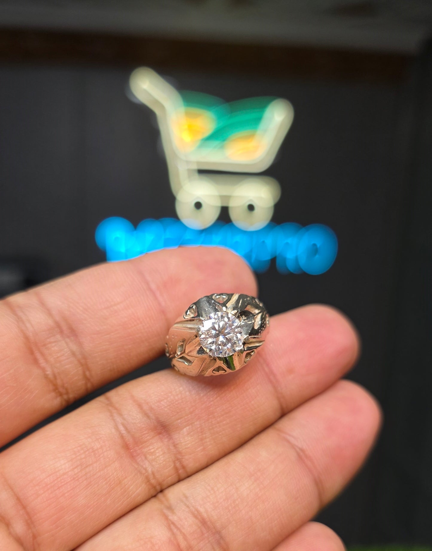 Premium Quality White Moissanite Ring