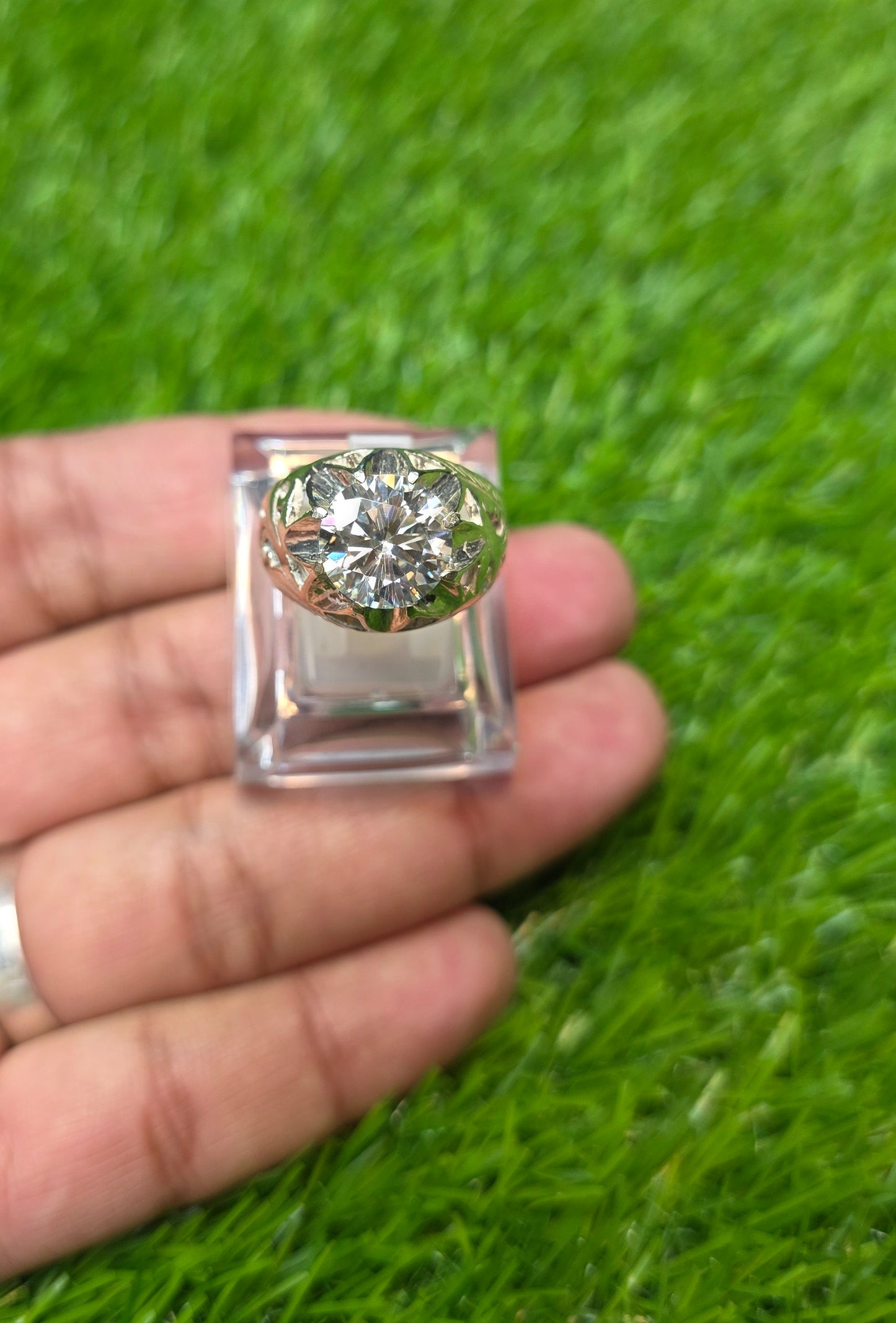 Premium Quality White Moissanite Ring