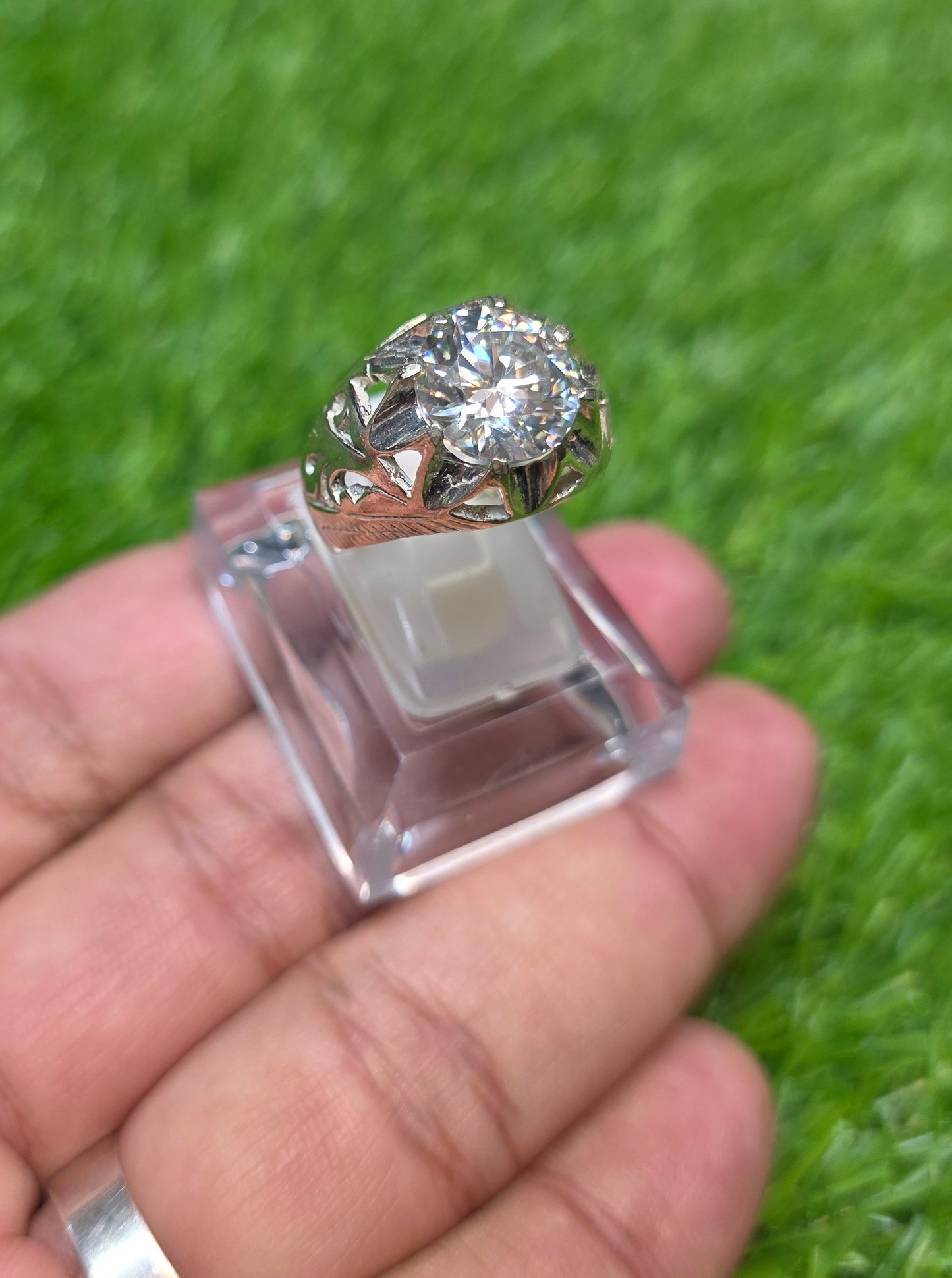 Premium Quality White Moissanite Ring