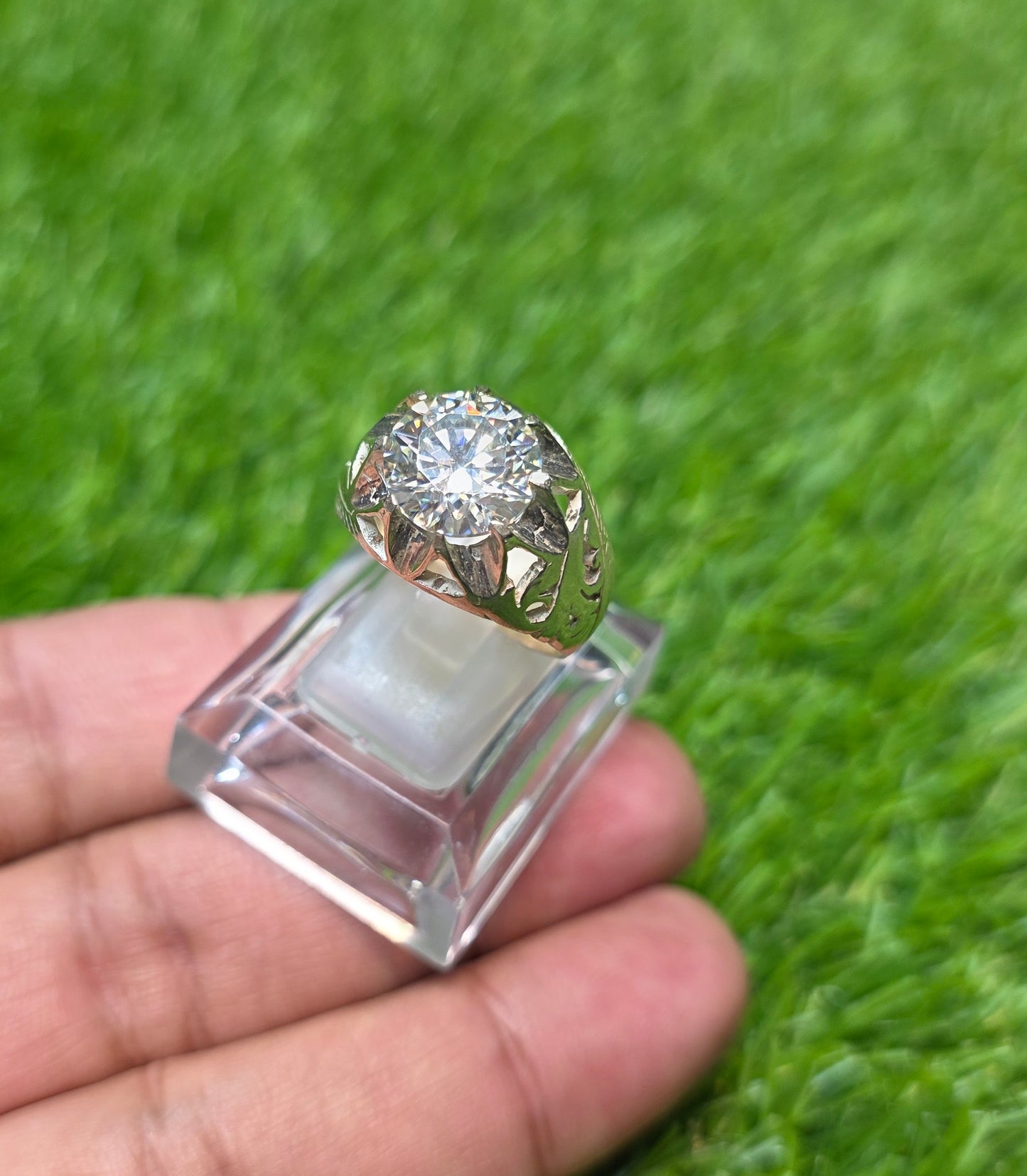 Premium Quality White Moissanite Ring