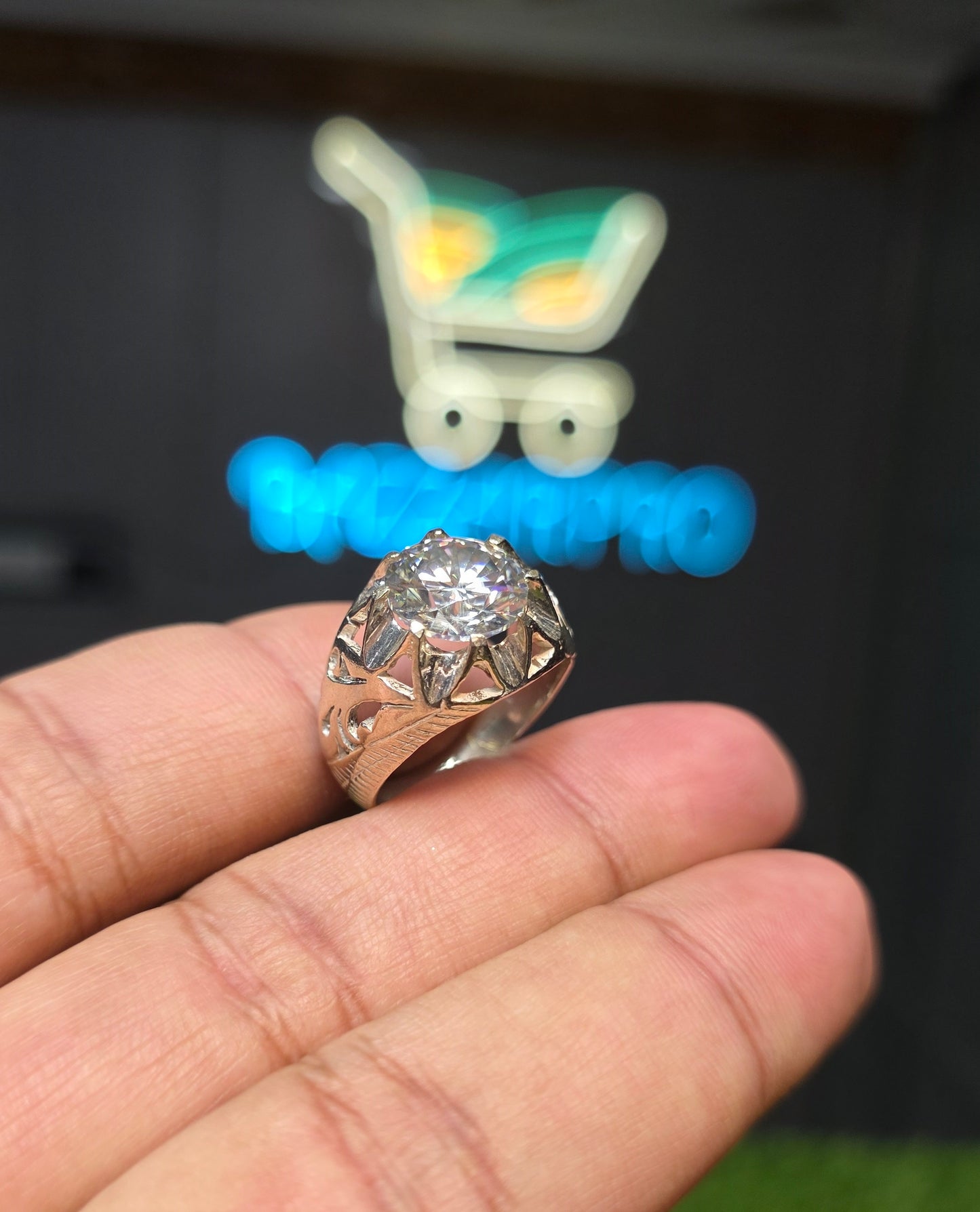 Premium Quality White Moissanite Ring