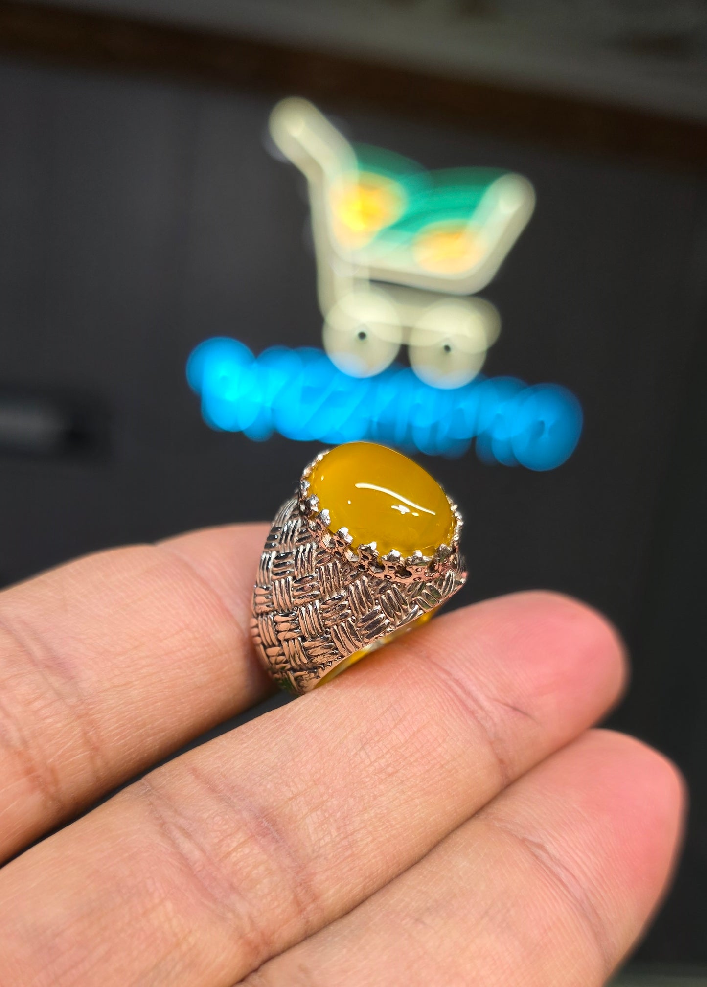 Premium Quality Zarad Aqeeq Ring