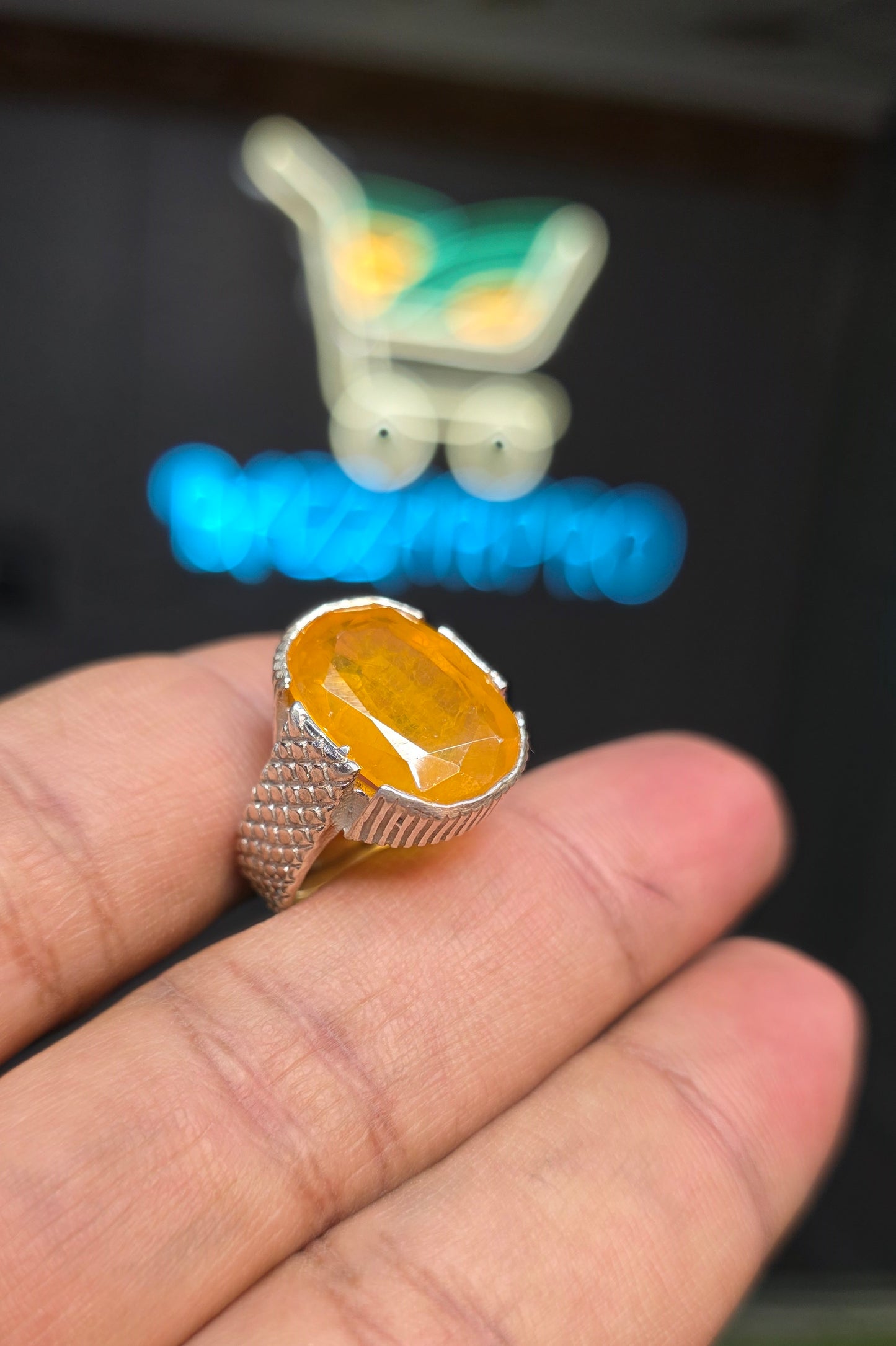 Premium Quality Pukhraj Ring