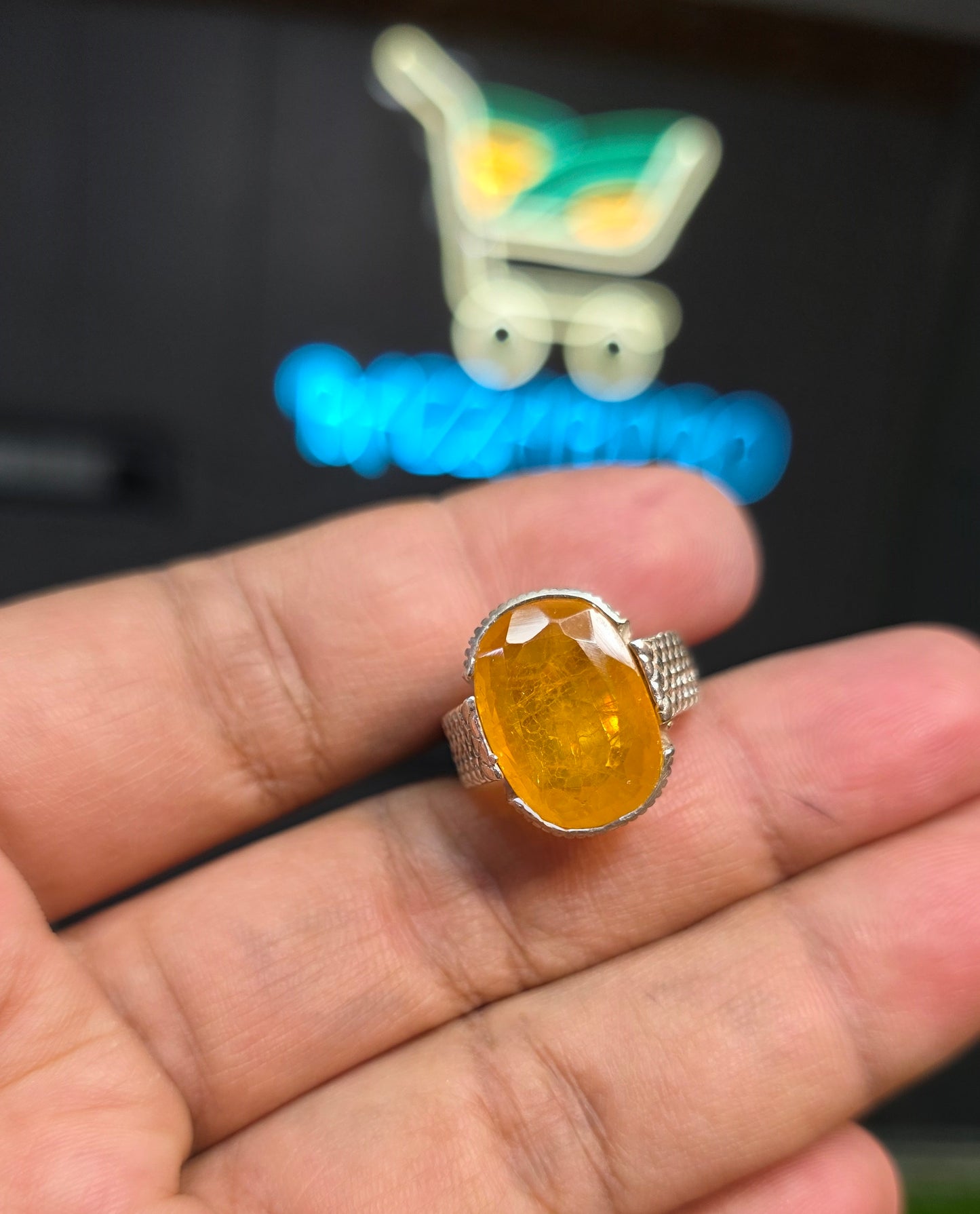 Premium Quality Pukhraj Ring