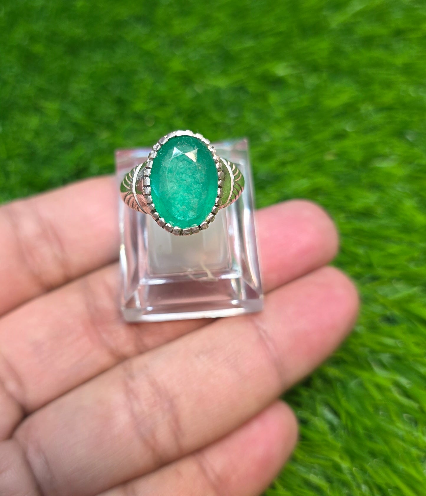 Premium Quality Zambia Zamurd Ring