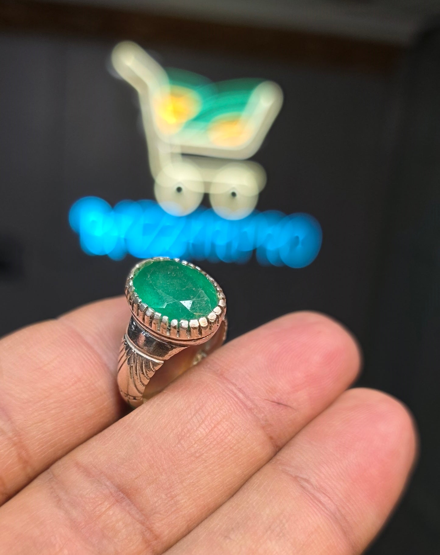 Premium Quality Zambia Zamurd Ring