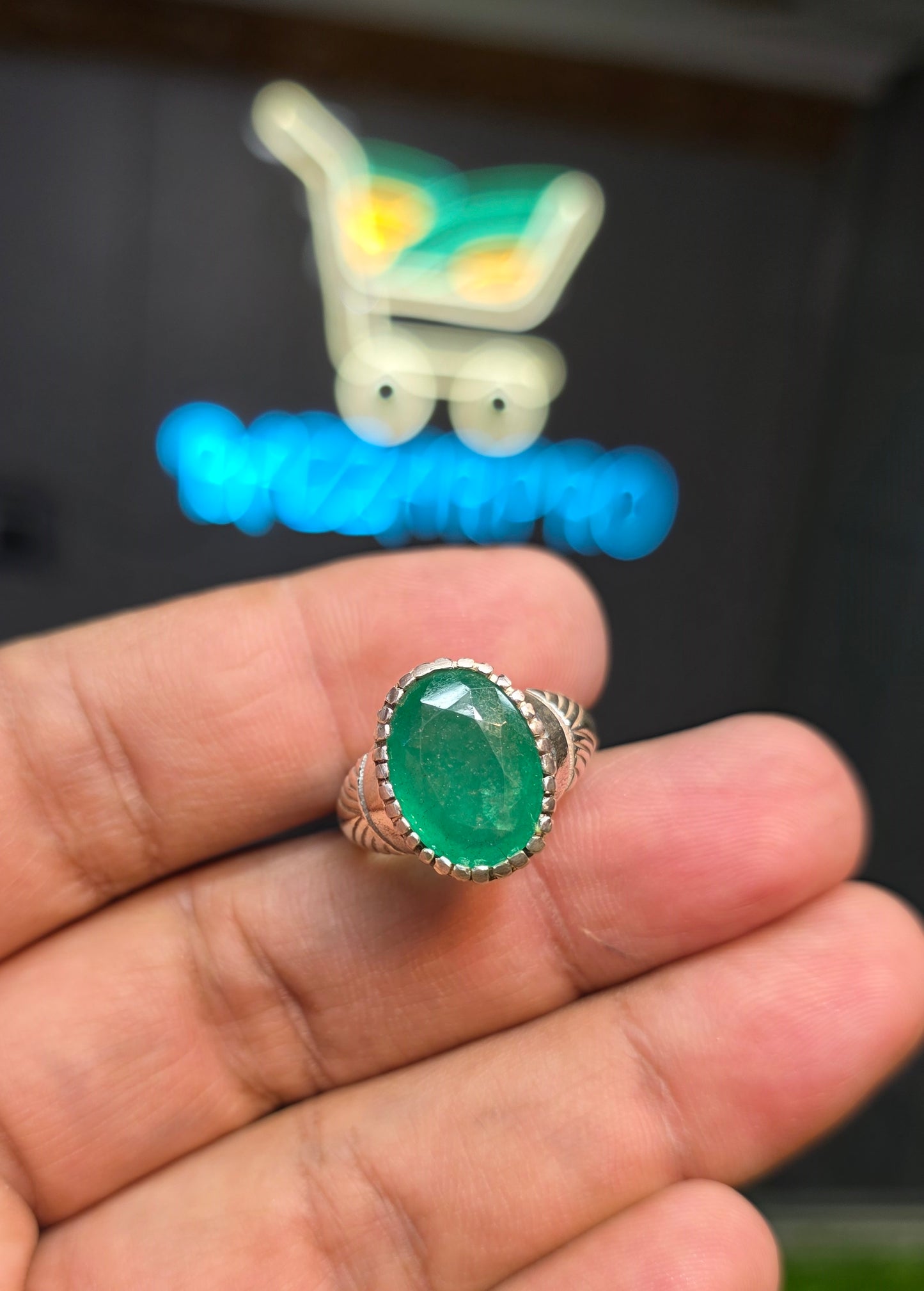 Premium Quality Zambia Zamurd Ring