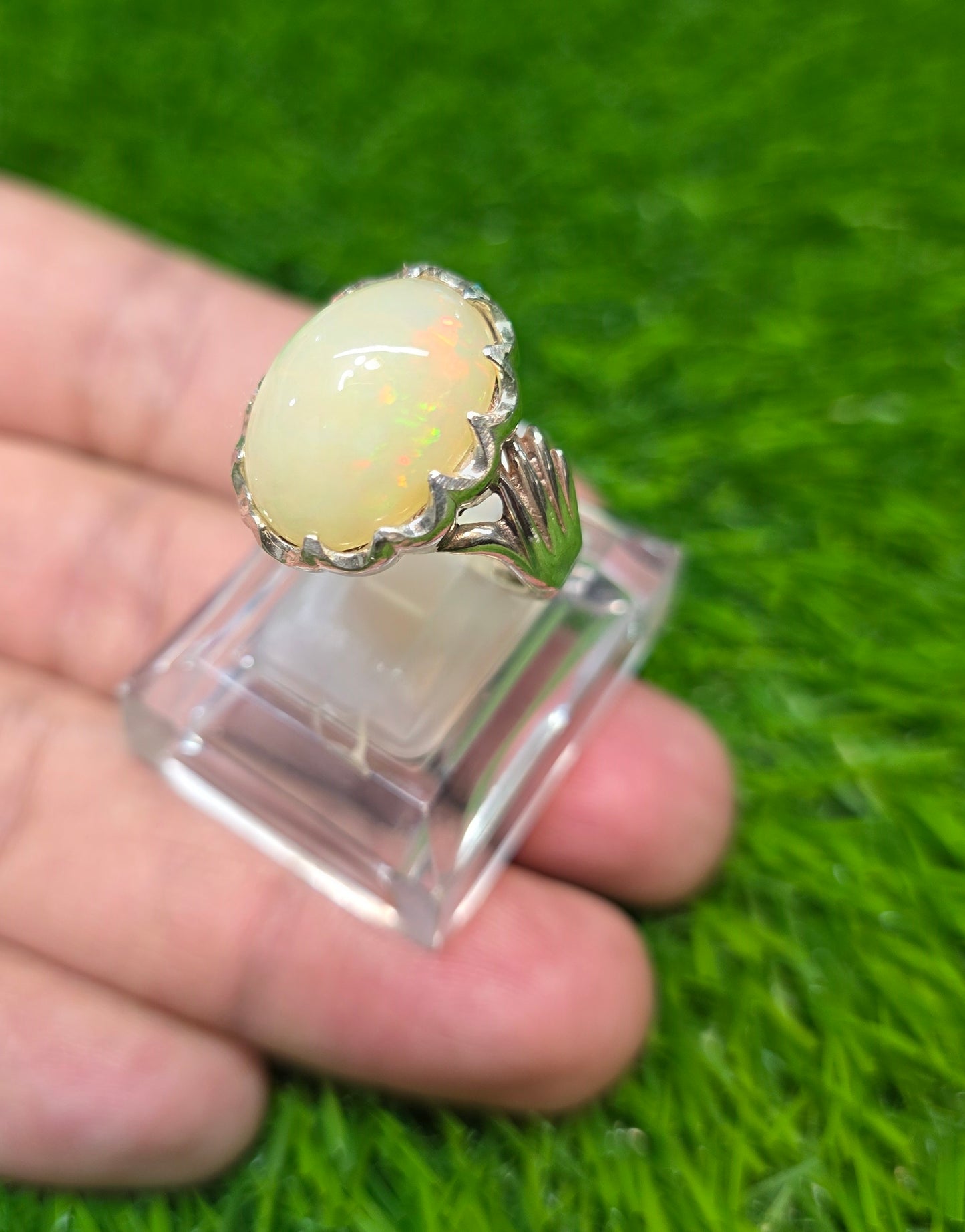 Premium Quality Full Fire Opal Ring